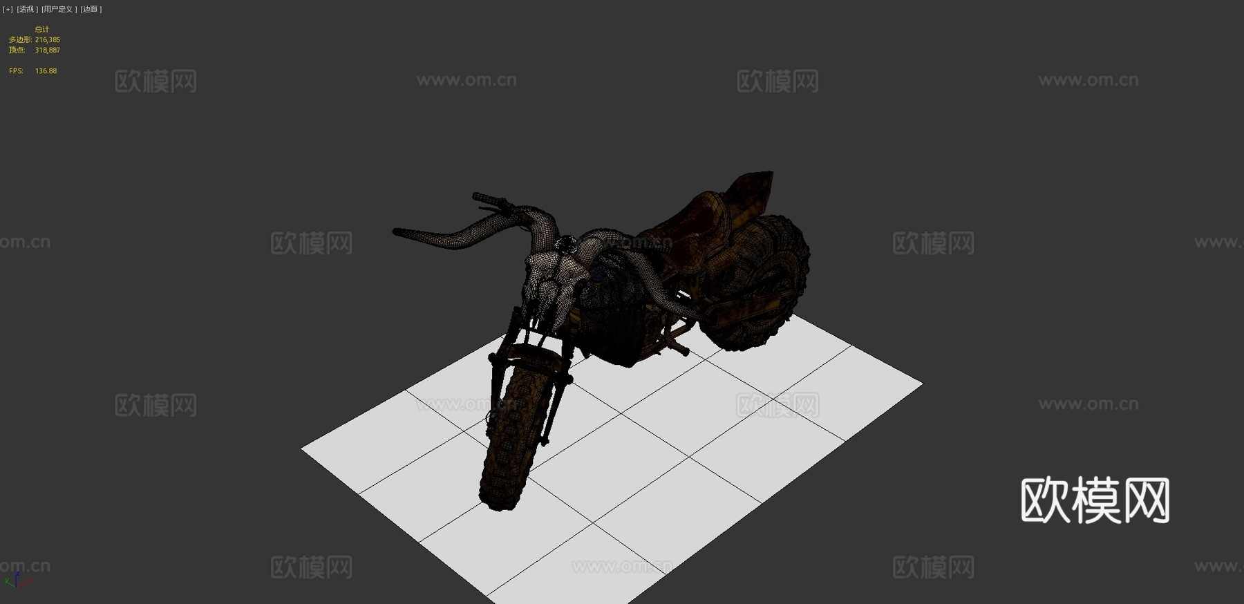 地狱摩托山羊3d模型