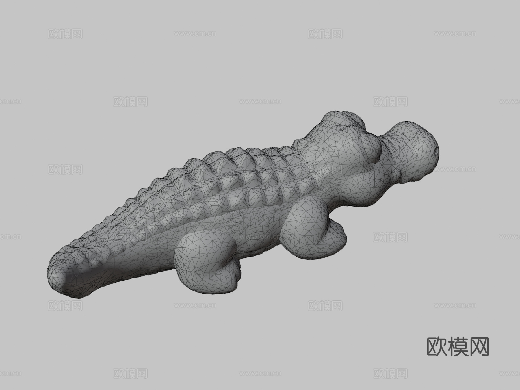 鳄鱼狗玩具3D扫描3d模型