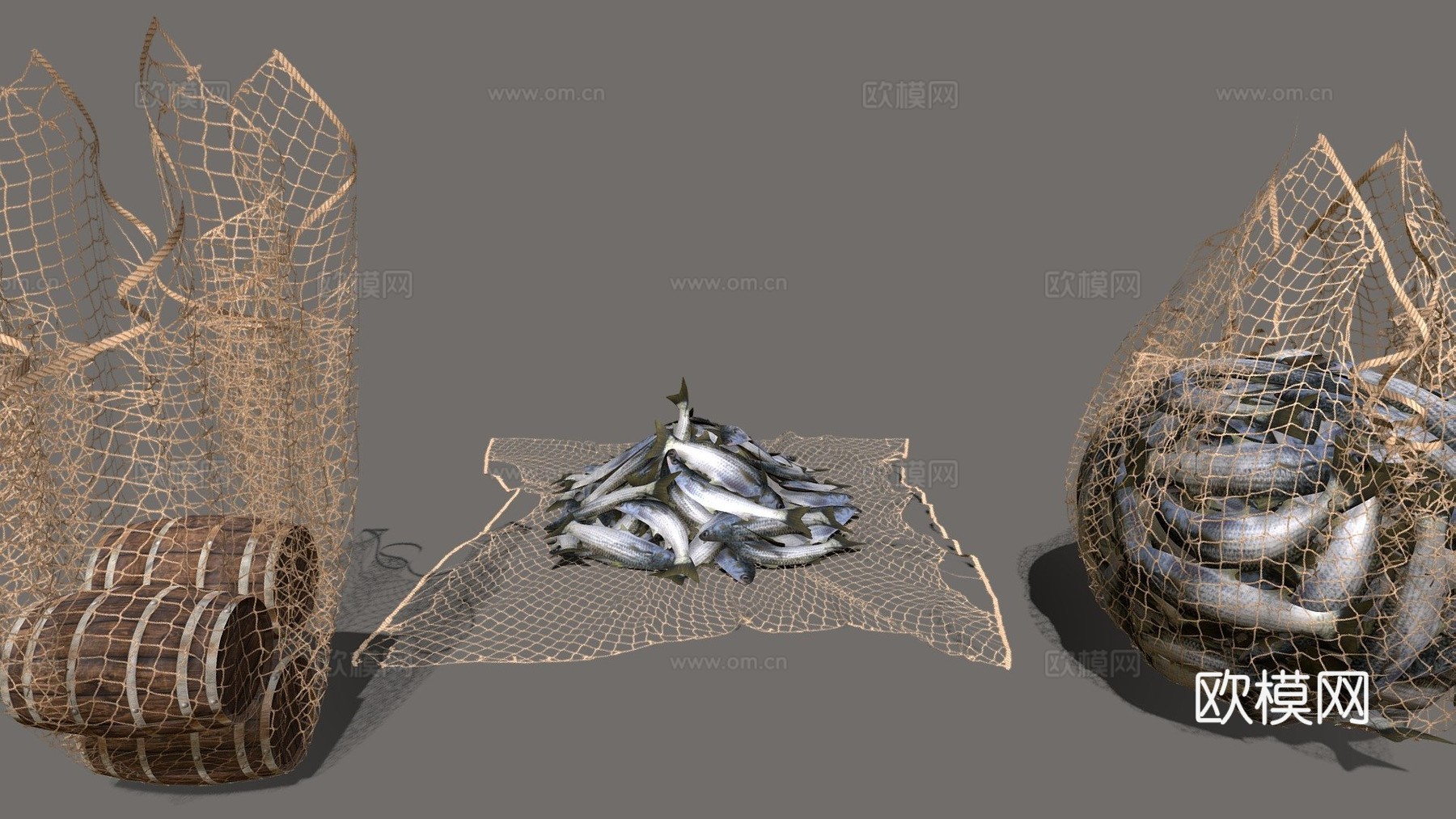 渔网3d模型