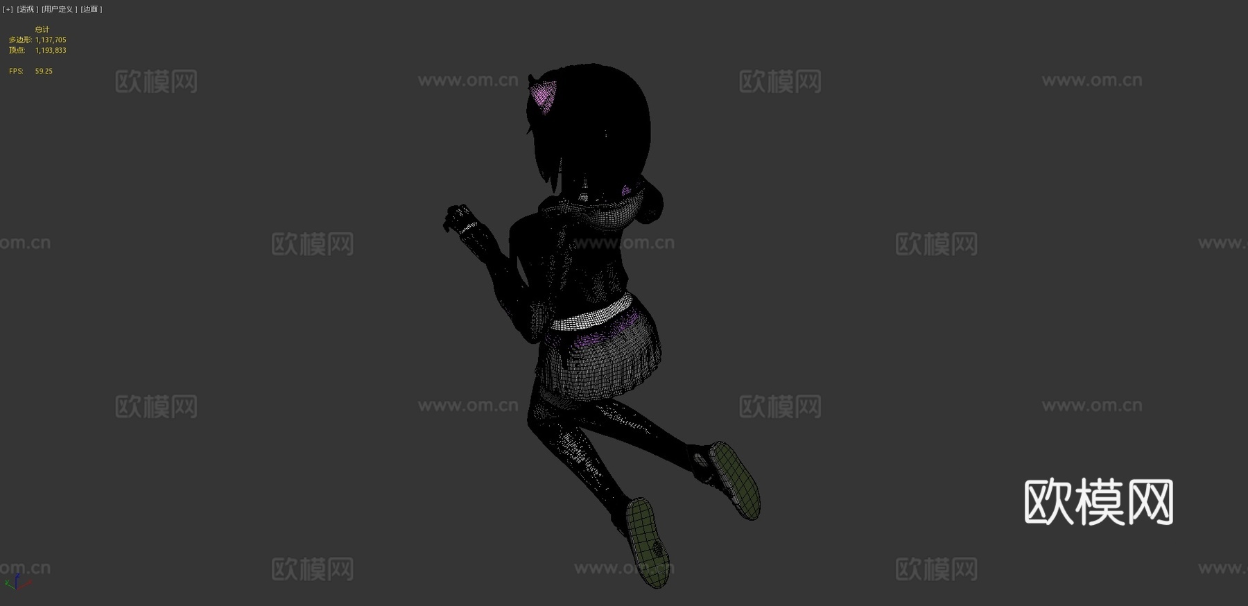 猫女3d模型