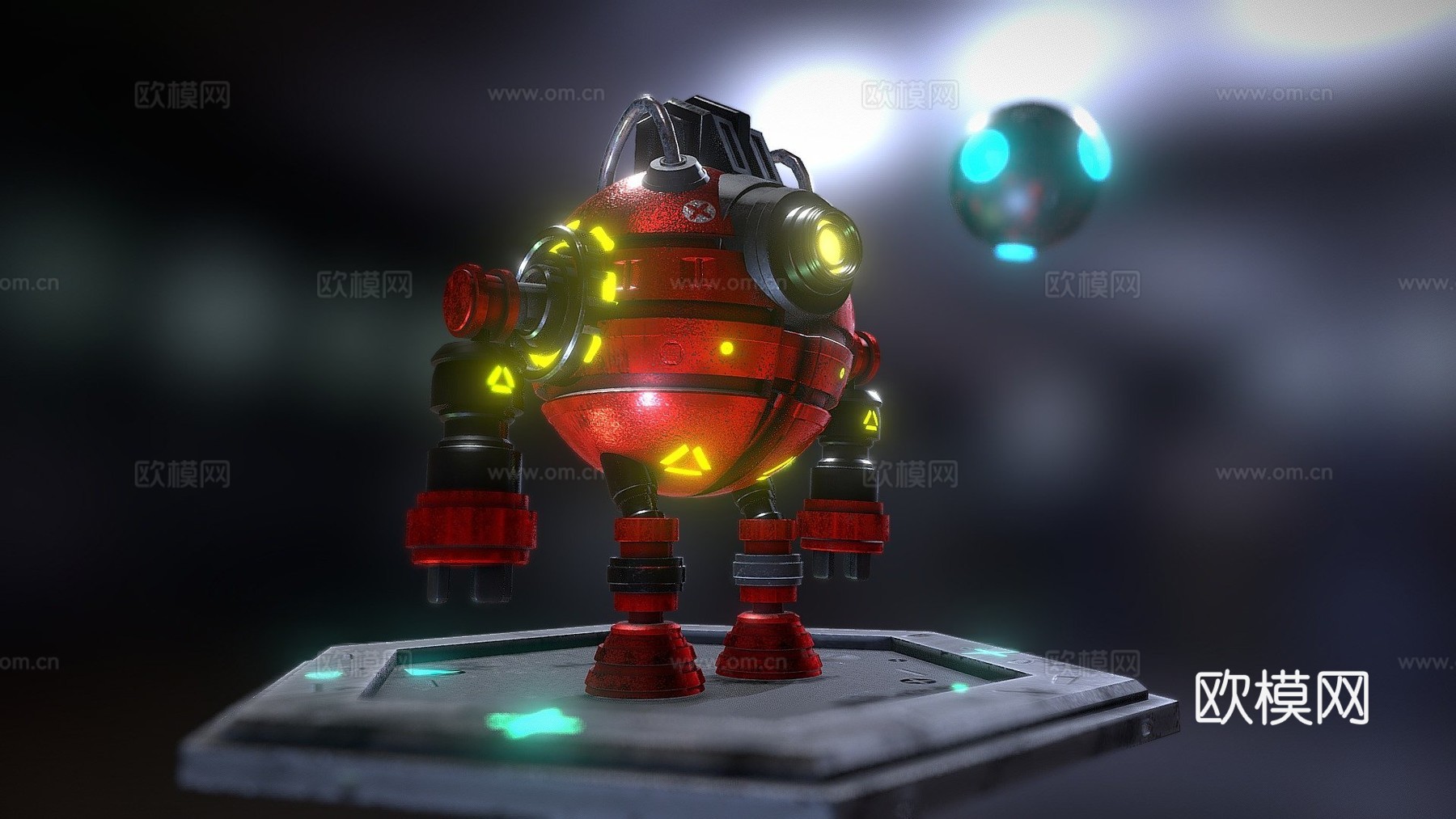Z16机器人动画奥斯卡创意制作3d模型