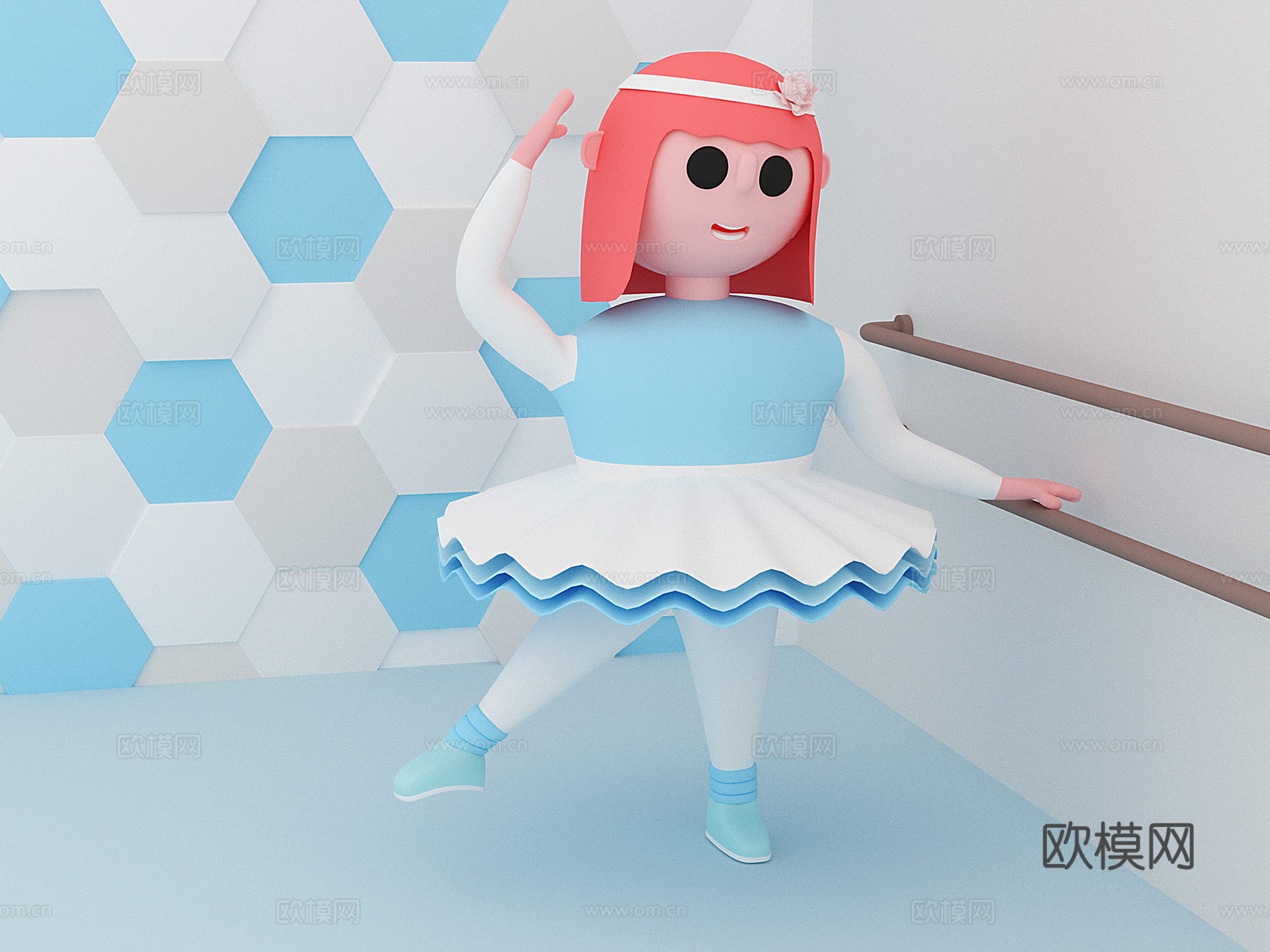 卡通人物 卡通3d模型