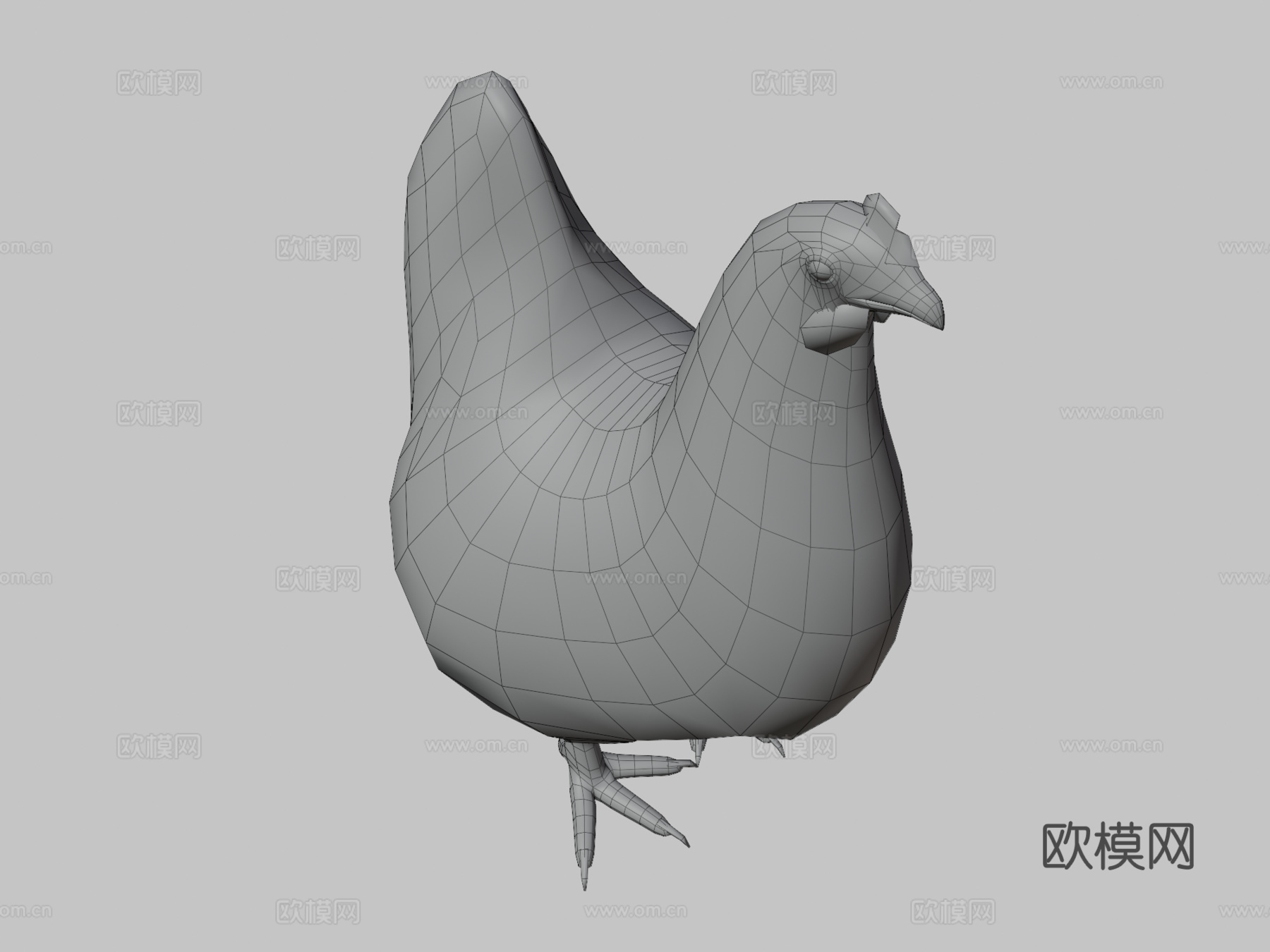 鸡3d模型