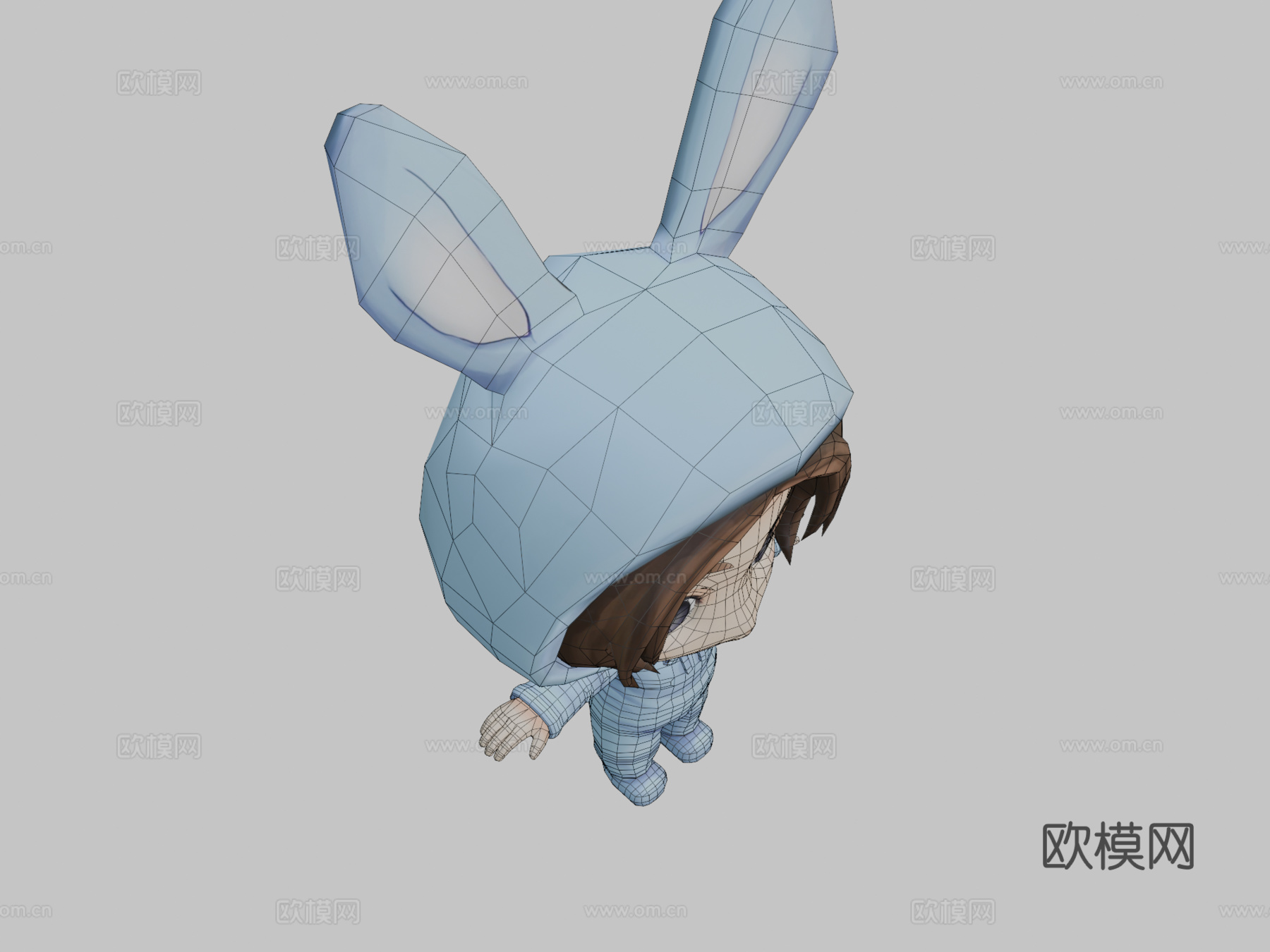 兔子萌妹3d模型