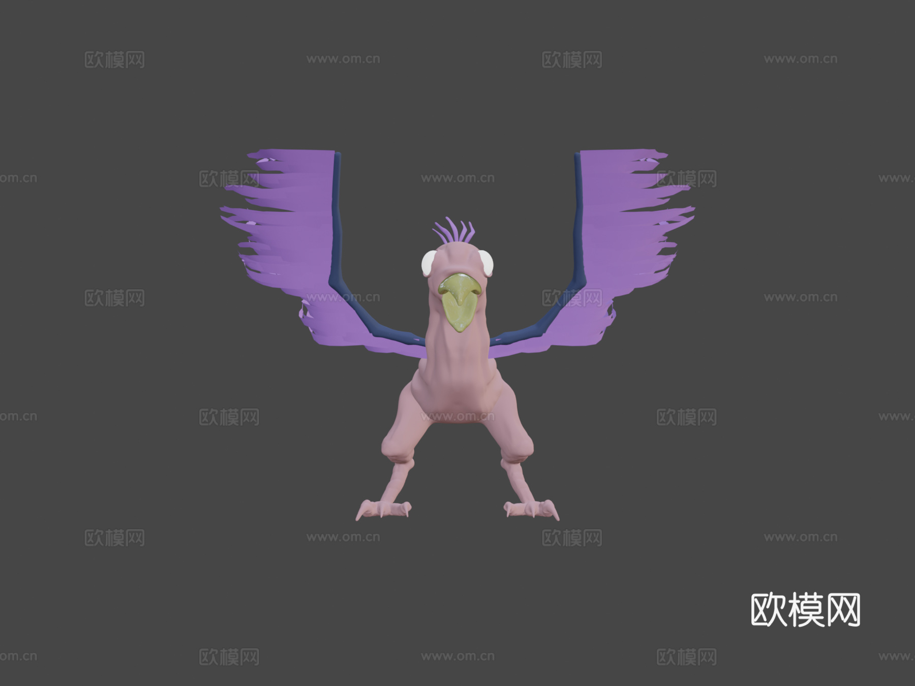吉瓦尼姆奥皮拉小鸡绑定3d模型