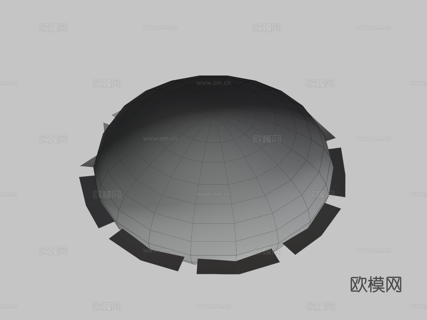 水母游动3d模型