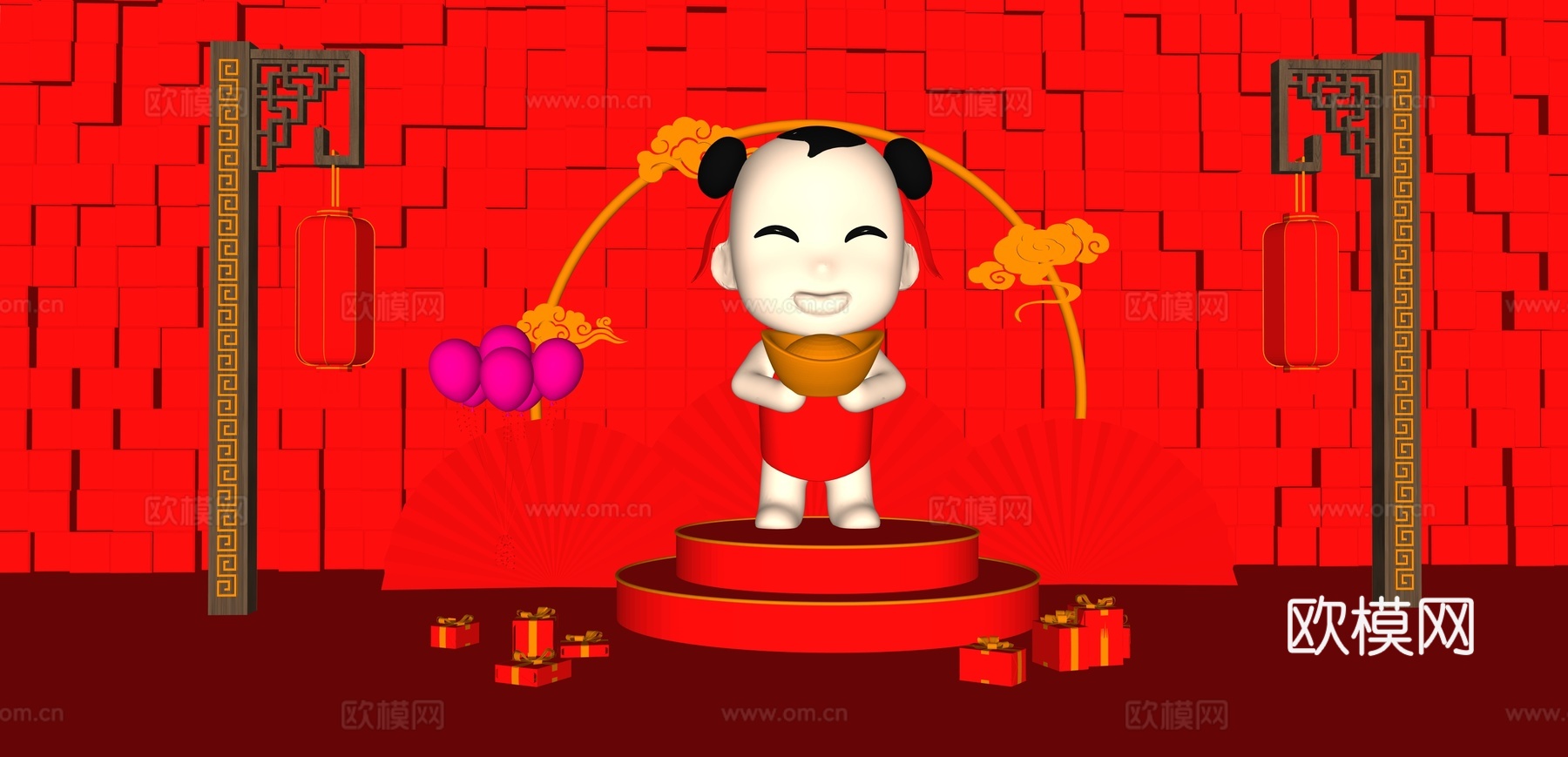 卡通人物 卡通su模型