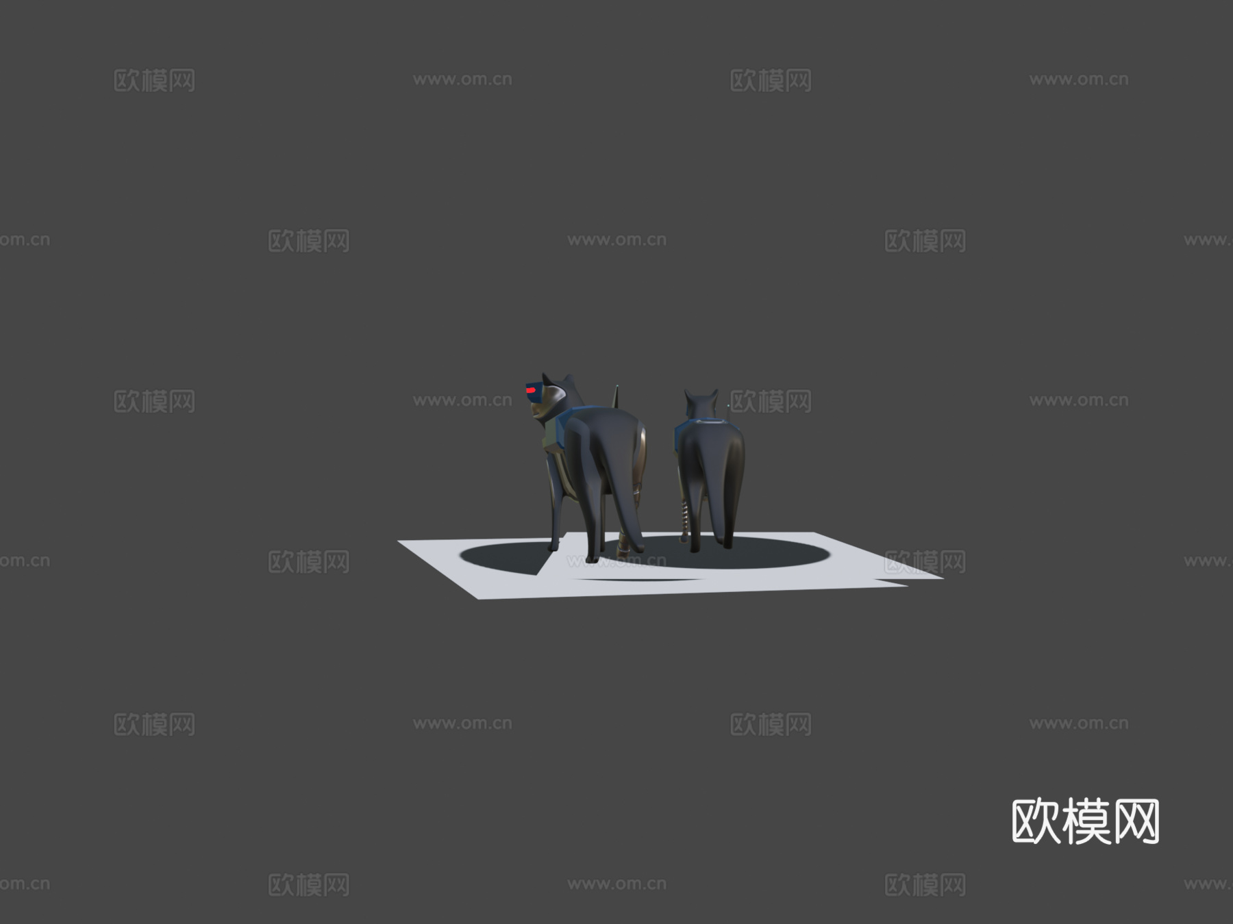 赛博猫3d模型