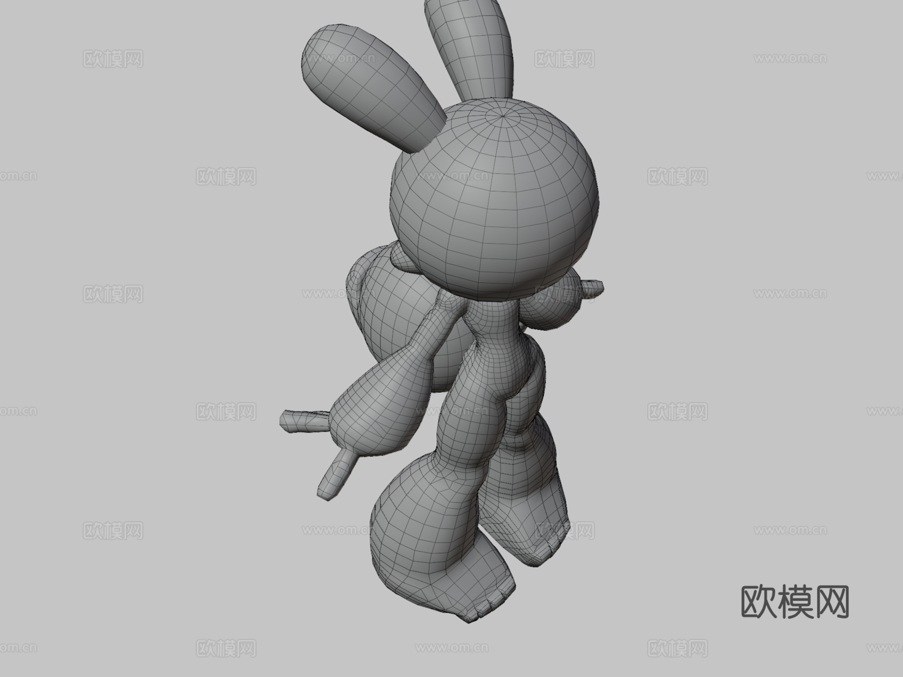 趴姿伸展3d模型
