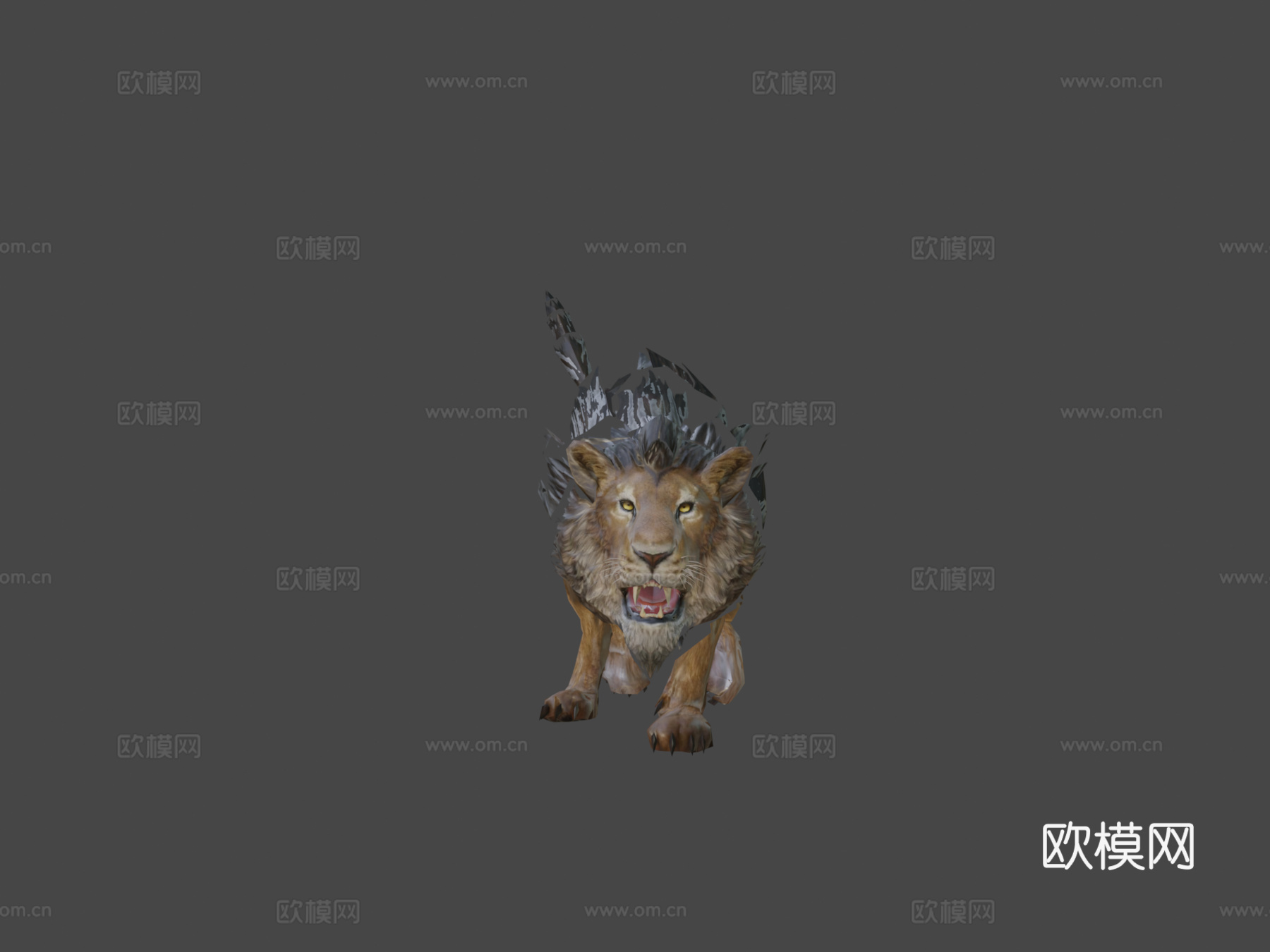 狮子3d模型
