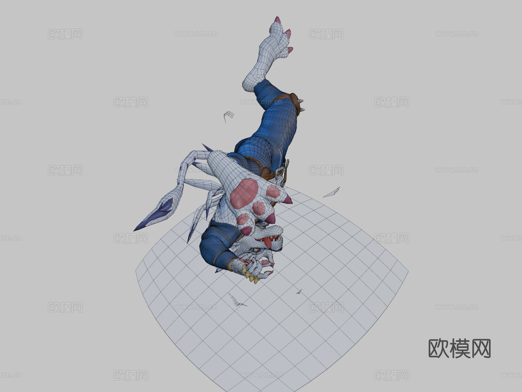 狼人加鲁鲁兽V23d模型