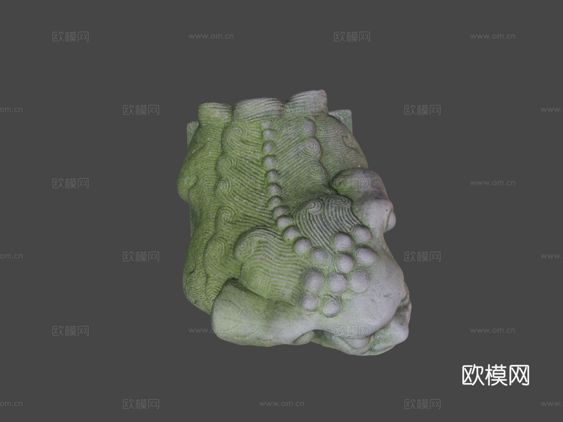 雕像-寺庙风狮3d模型