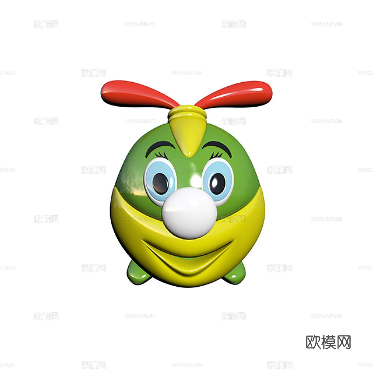 毛毛虫玩具3d模型