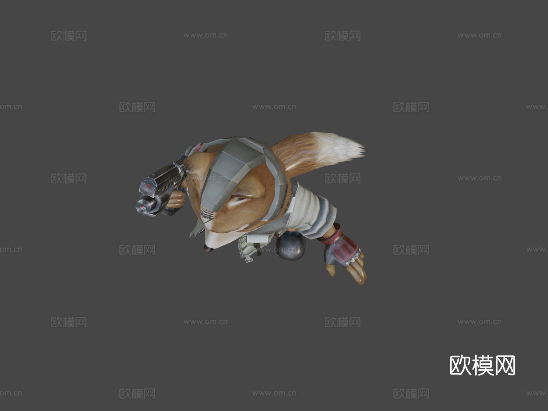 狐狸3d模型
