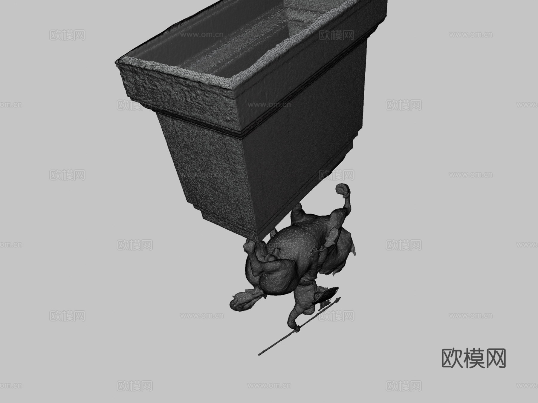 埃尔西德骑马雕像巴尔博亚公园SD3d模型