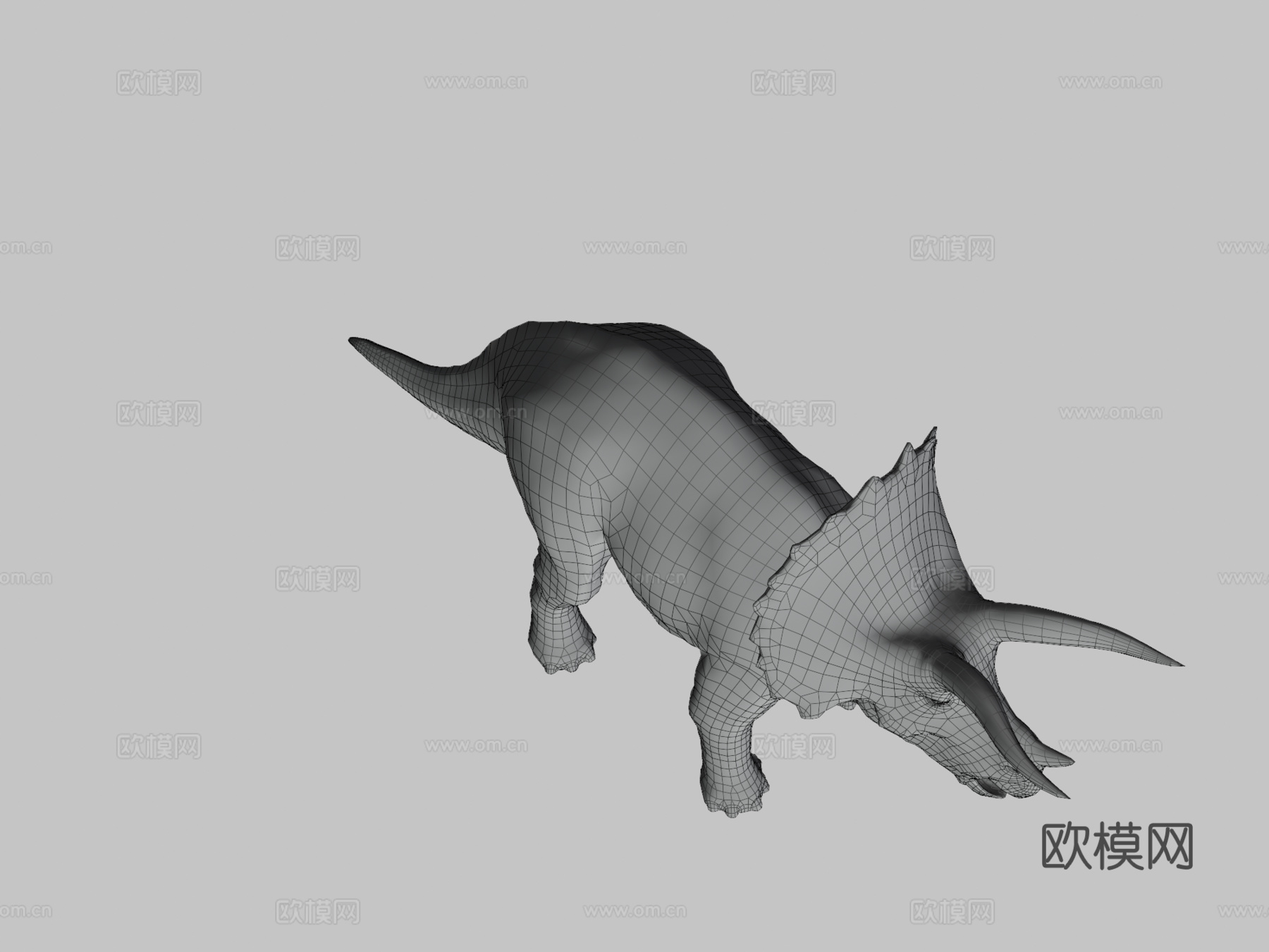 三角龙3d模型