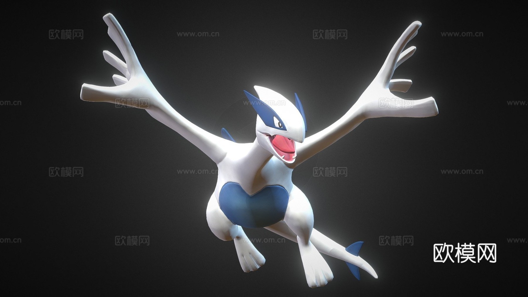 洛奇亚雕像3d模型