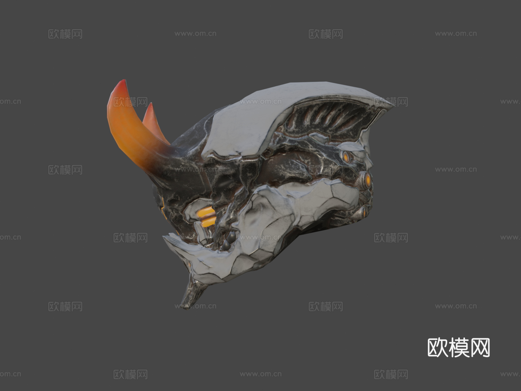 《星际战甲》鬼面皮肤3d模型