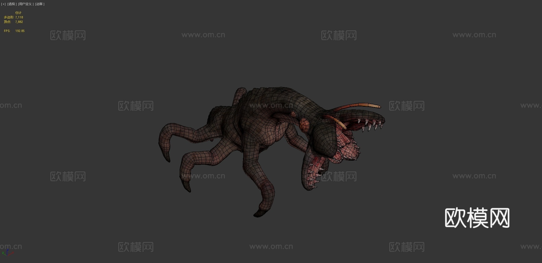 层铁氧体动画3d模型下载（渲染图4）