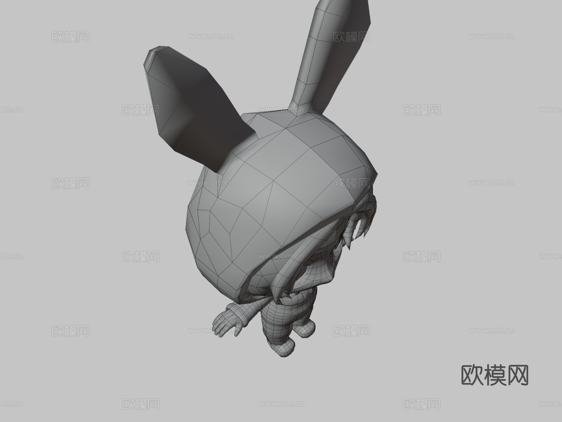 兔子萌妹3d模型