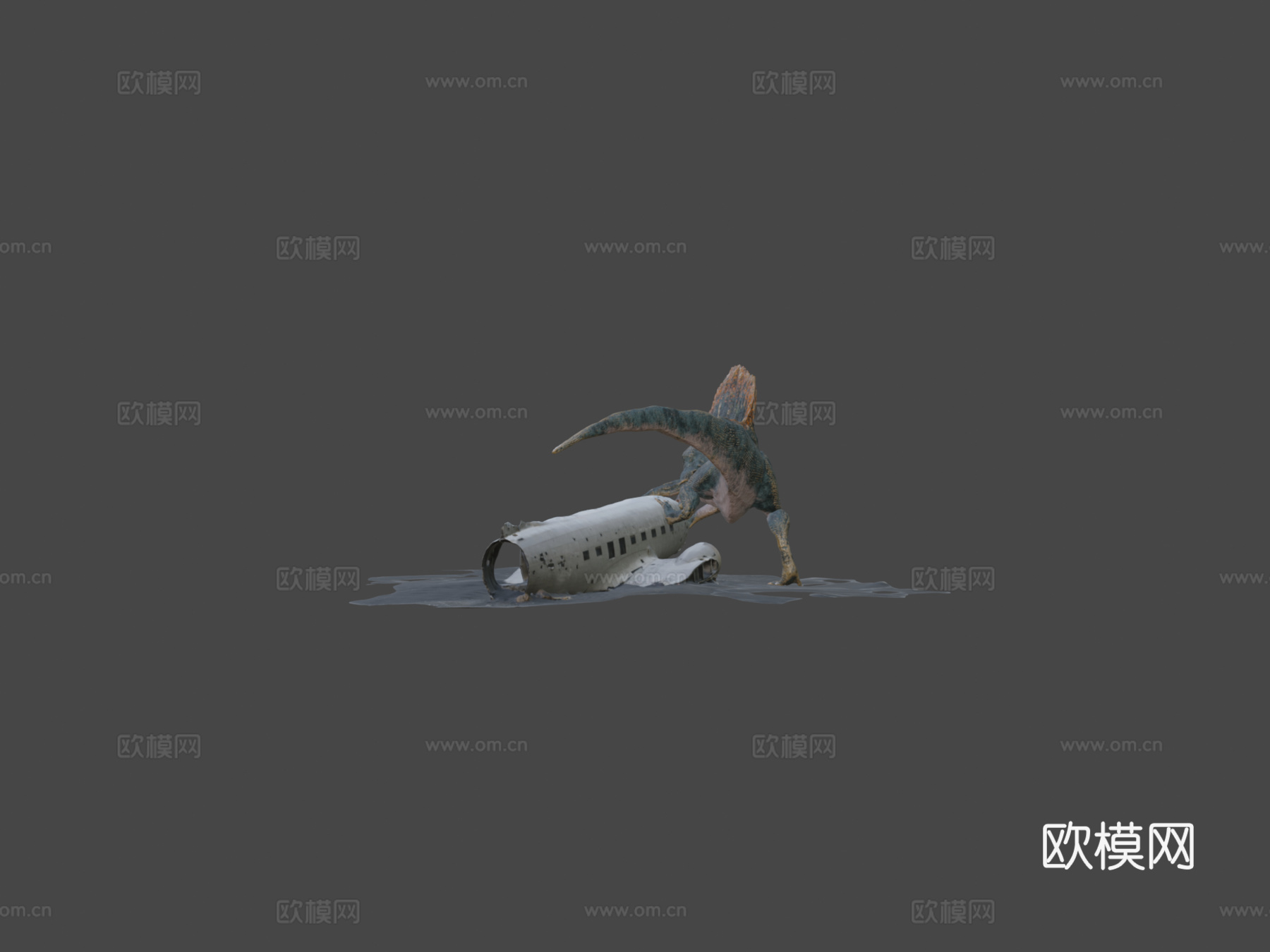 侏罗纪公园场景3d模型