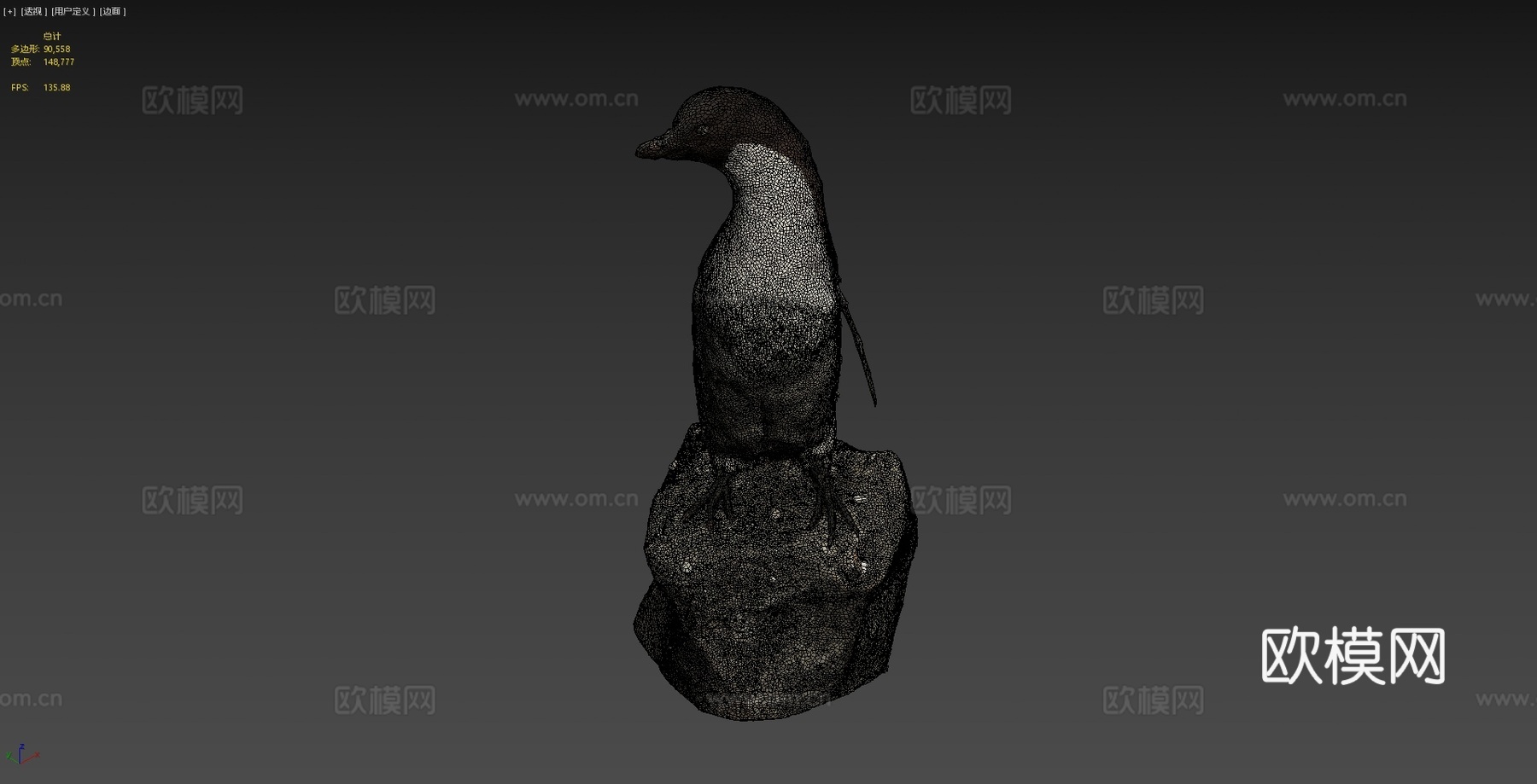 阿德利企鹅3d模型
