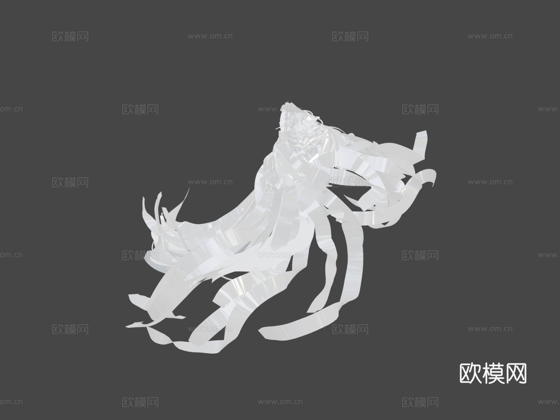 幻影刺客-刀塔2-倾斜笔刷3d模型