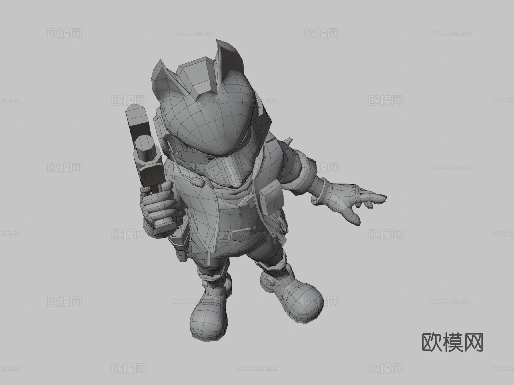 狐狸3d模型