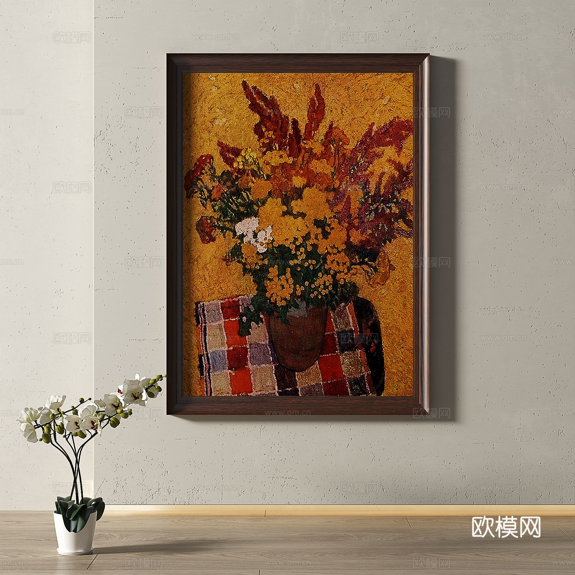 复古，中古，现代，油画，轻奢，法式，简约，欧式，古典，装饰画3d模型