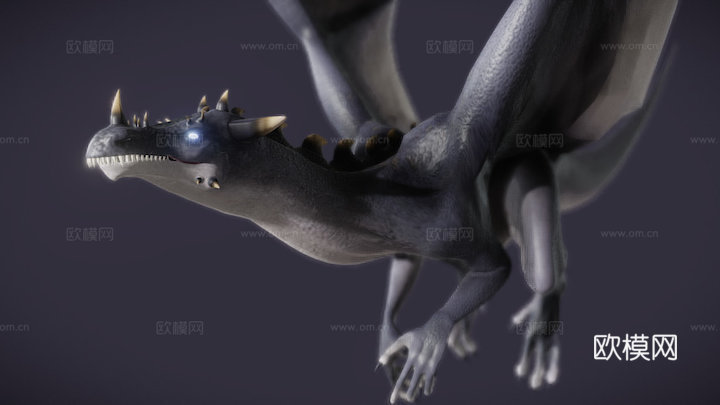 飞龙循环动画3d模型