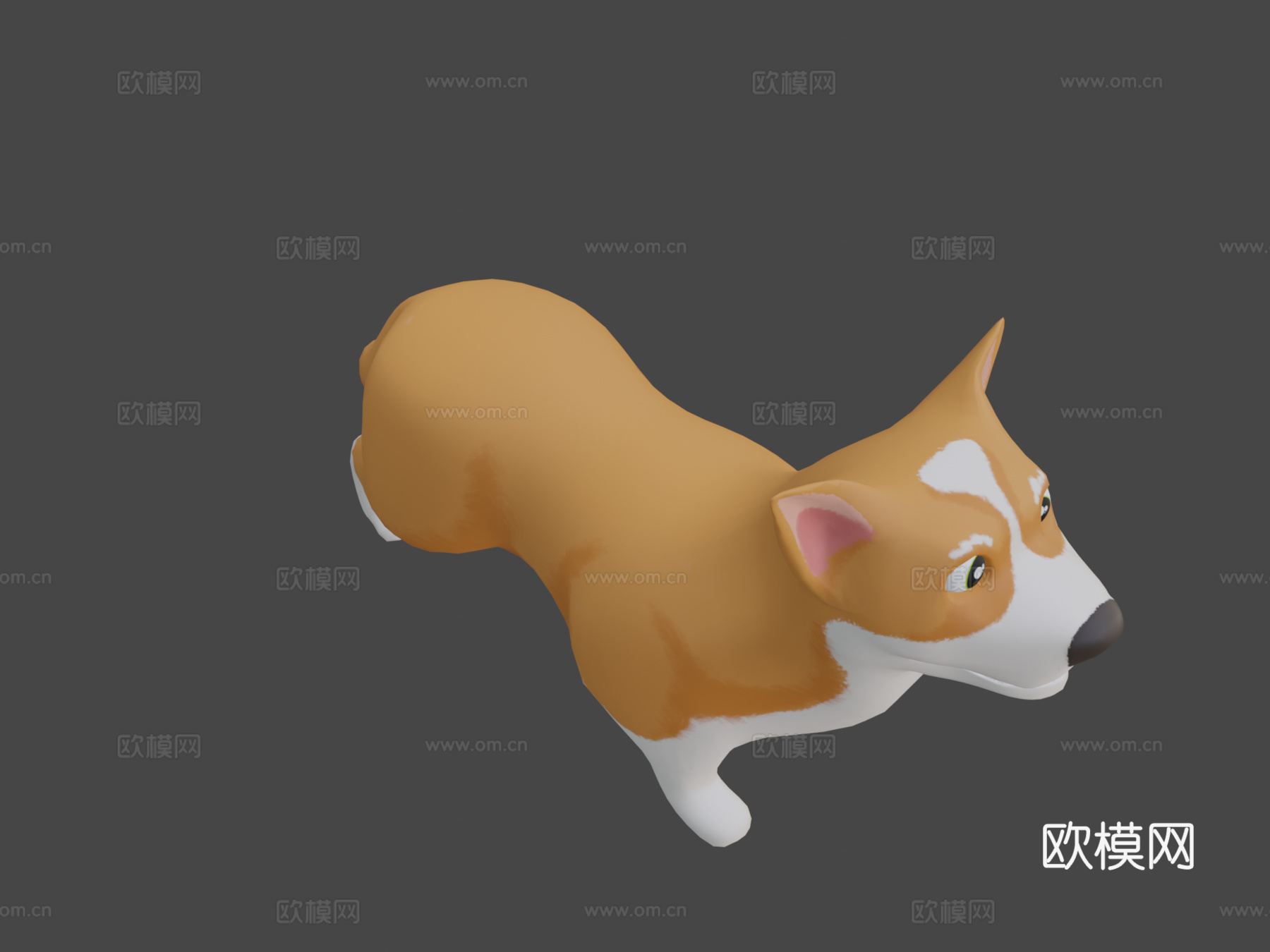 狗3d模型