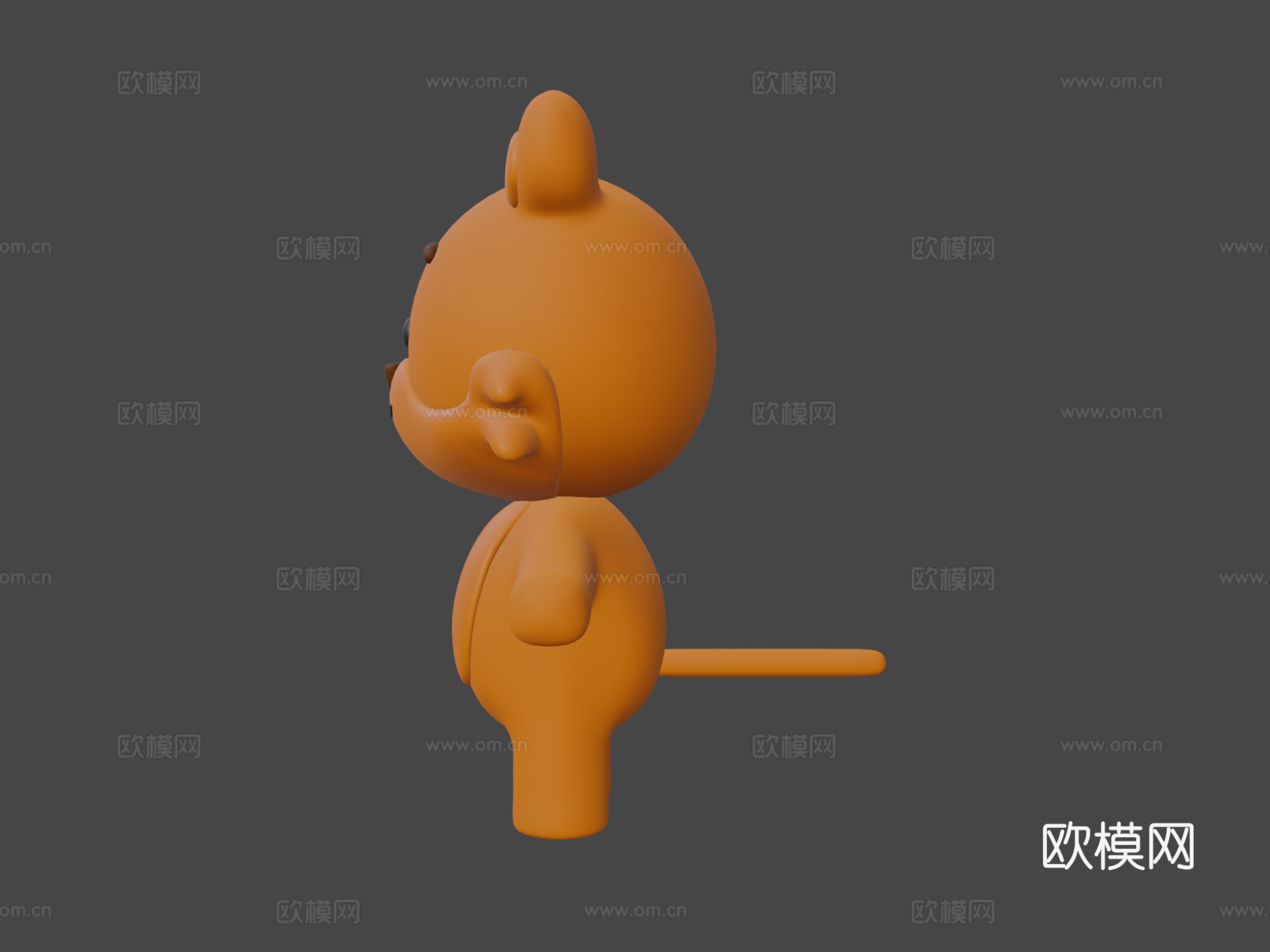 老虎角色3d模型