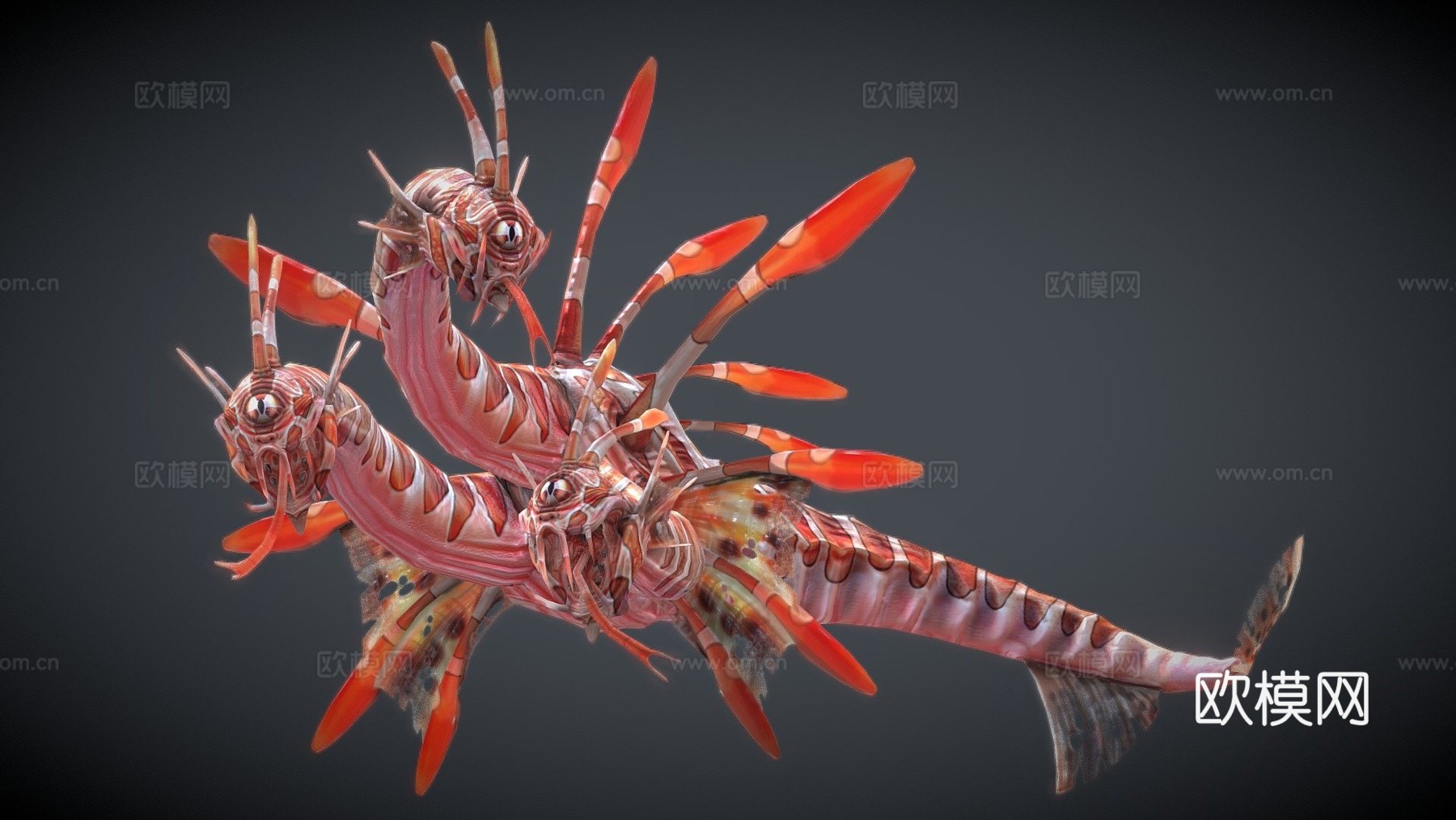 狮首海德拉3d模型