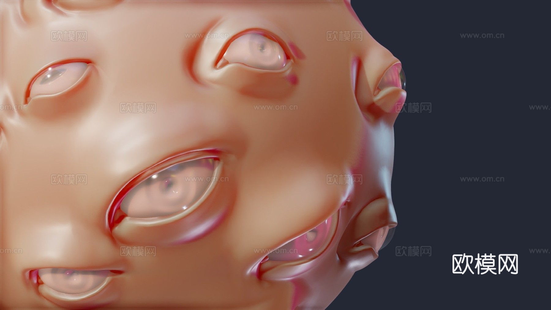 Zbrush - 眼睛 - VDM+IMM笔刷3d模型