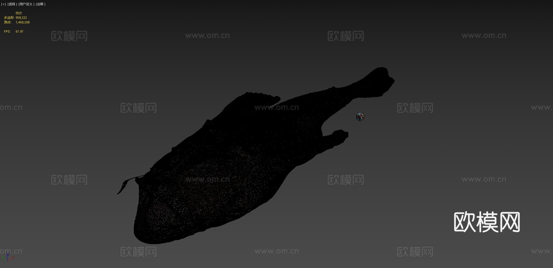 CC0黄鮟鱇鱼3d模型