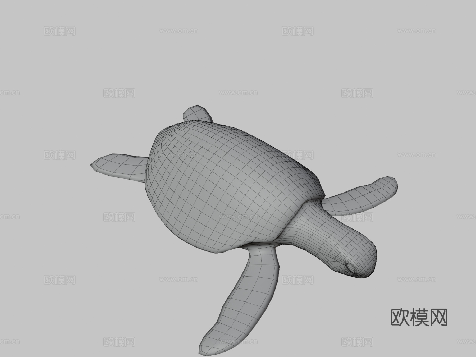 海龟3d模型