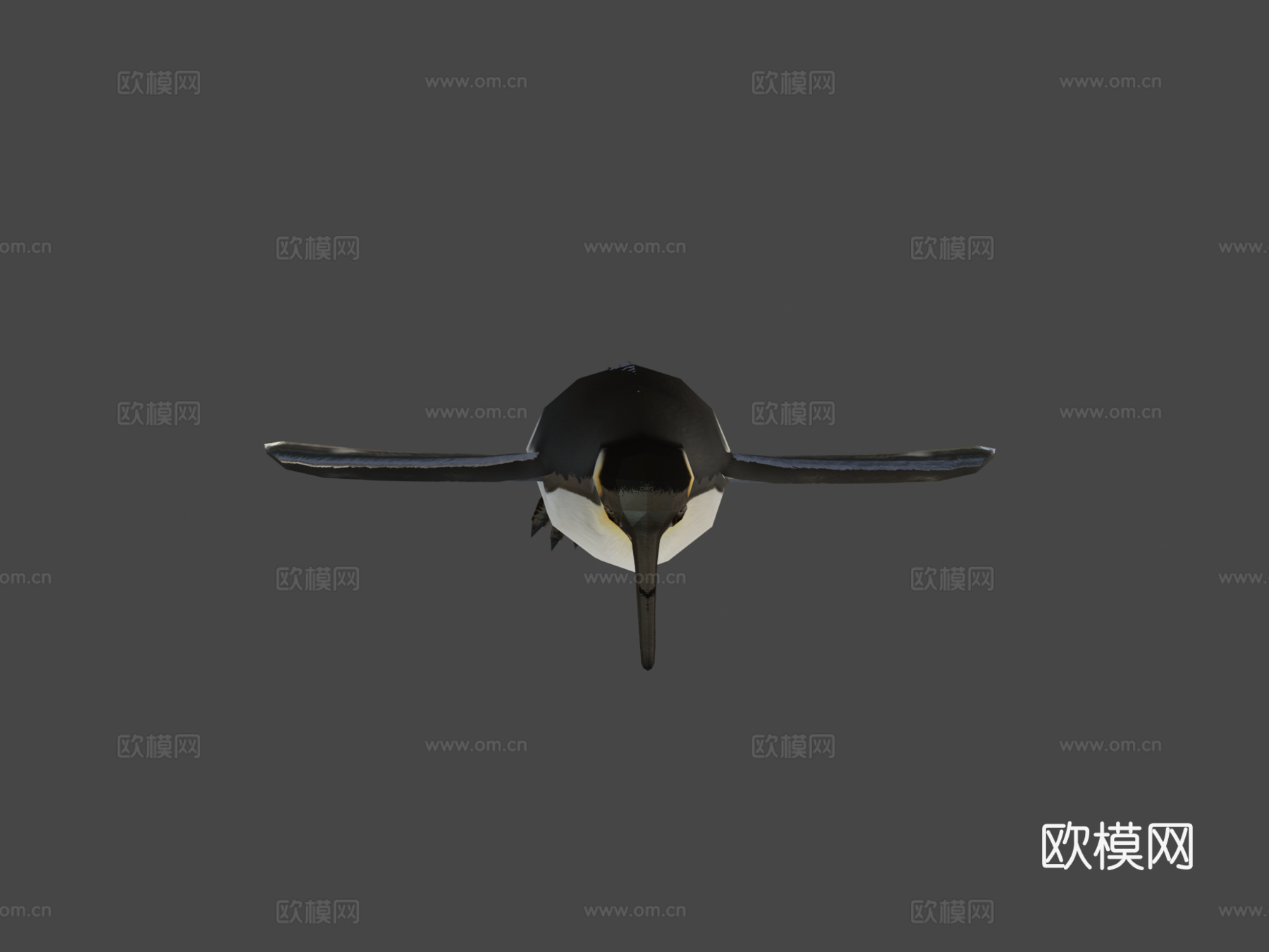 帝企鹅绑定模型3d模型