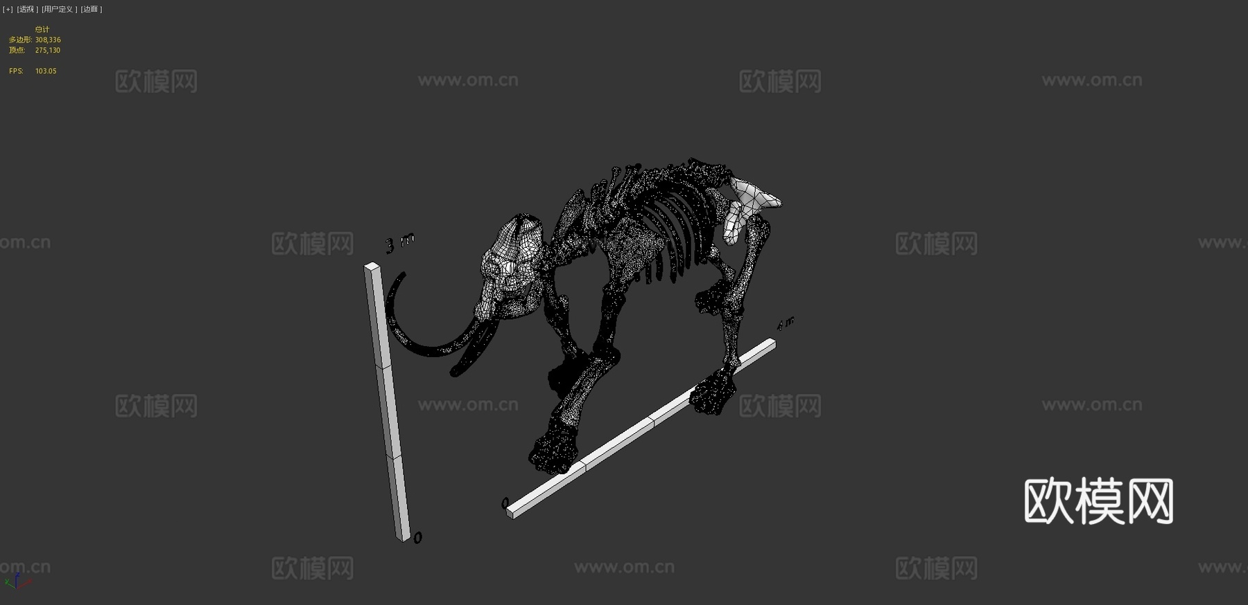 阿克斯猛犸象3d模型3d模型