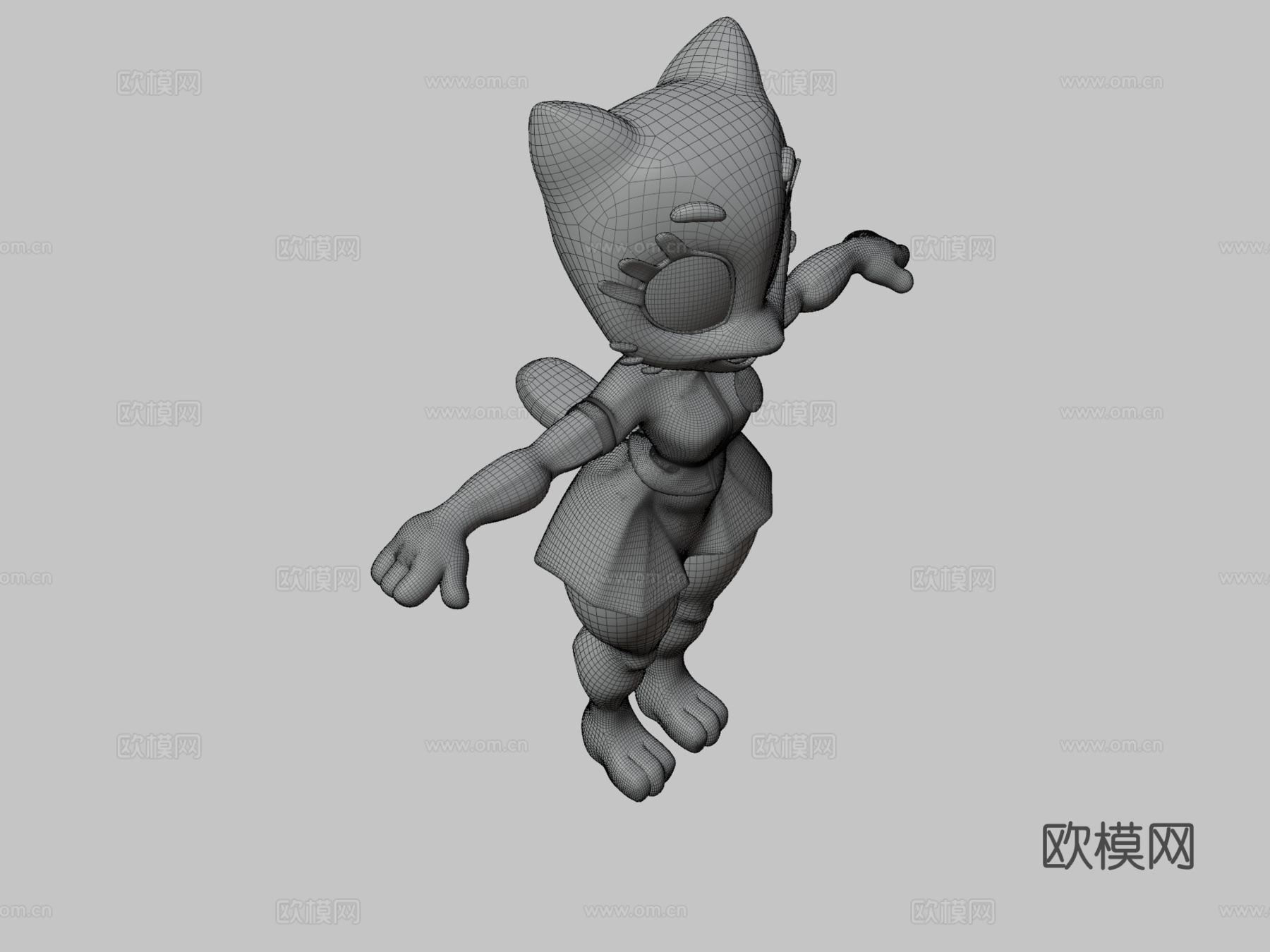 妮可3d模型