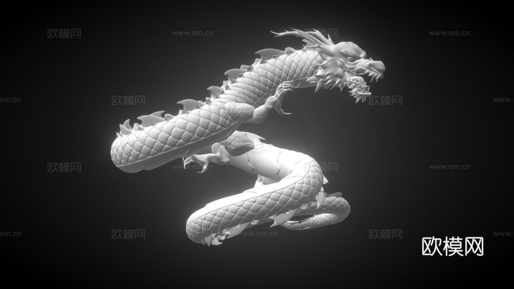 龙013d模型