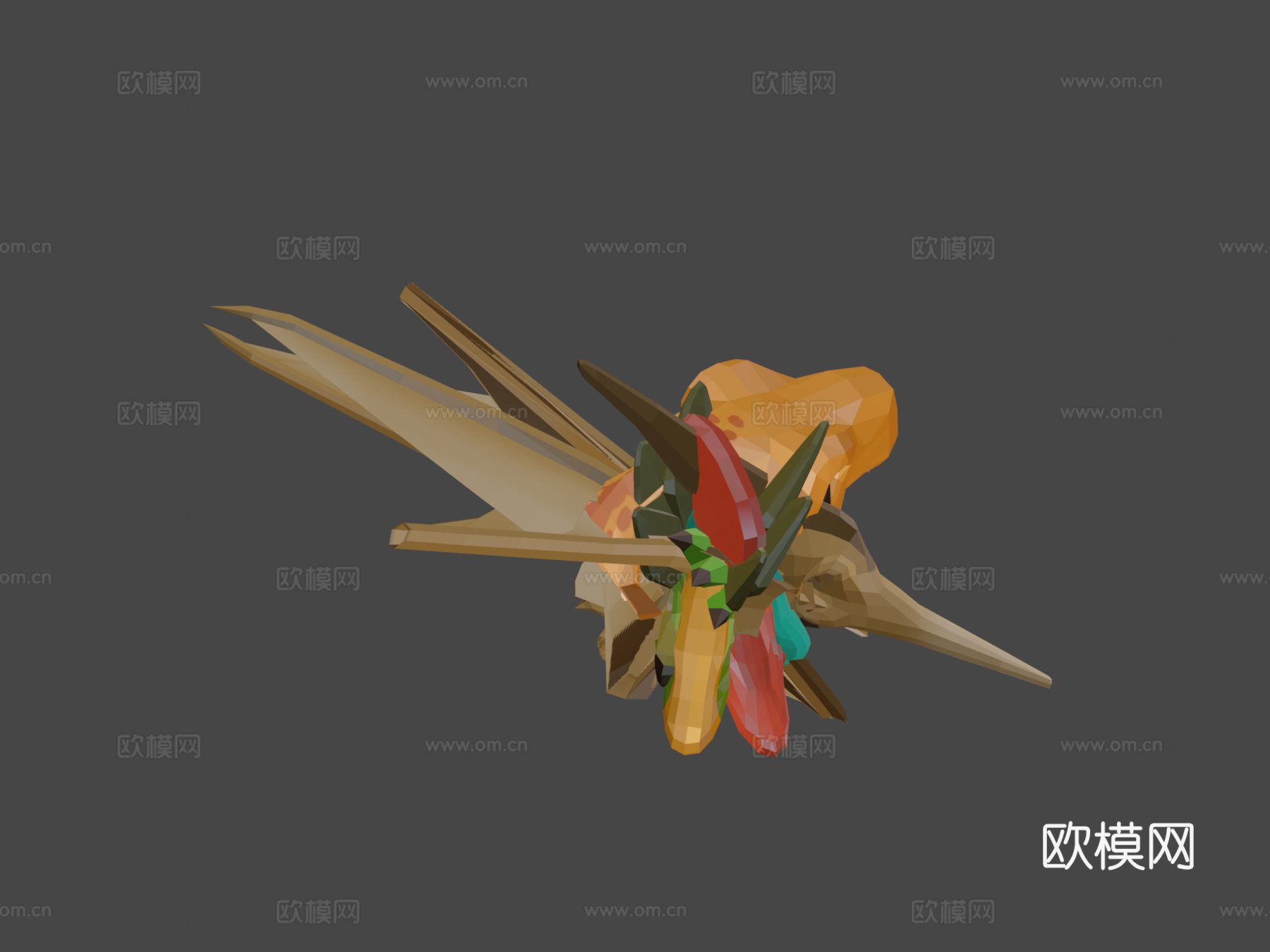 [低多边形]动画恐龙3d模型