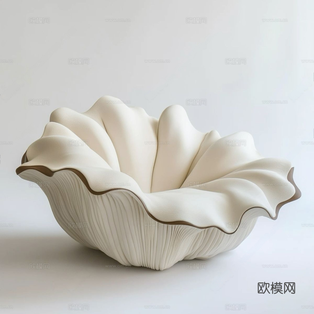 现代单人沙发 花朵单人沙发 单人沙发  艺术沙发 懒人沙发3d模型