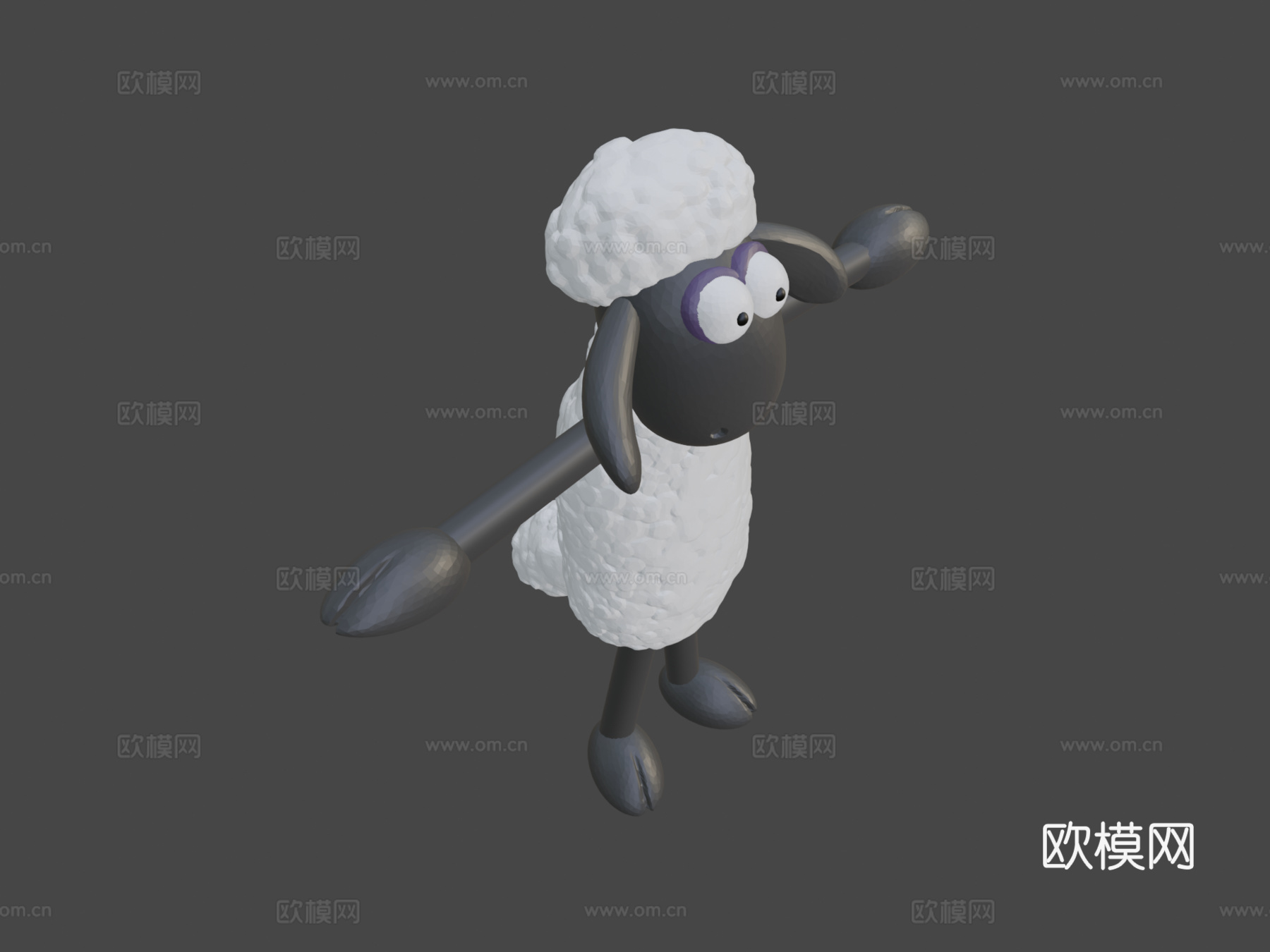小羊肖恩3d模型
