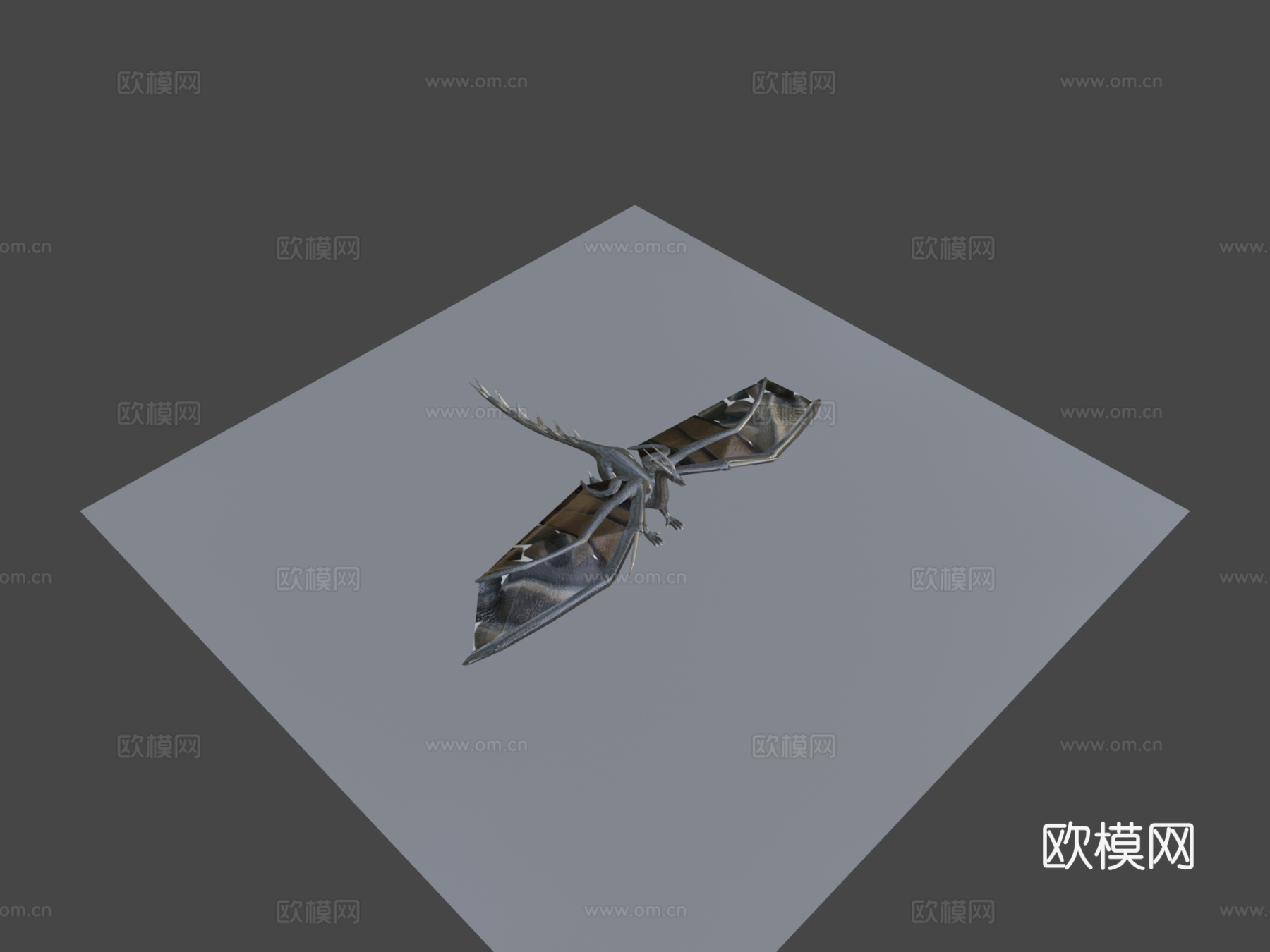 龙烘焙动作3d模型