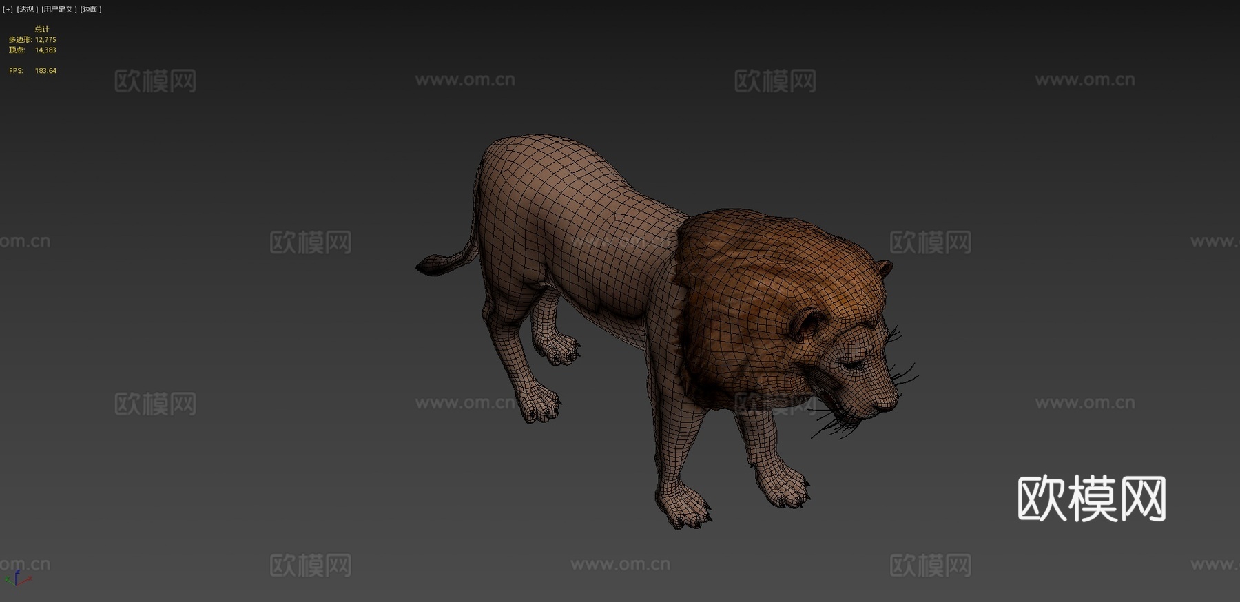 狮子3d模型