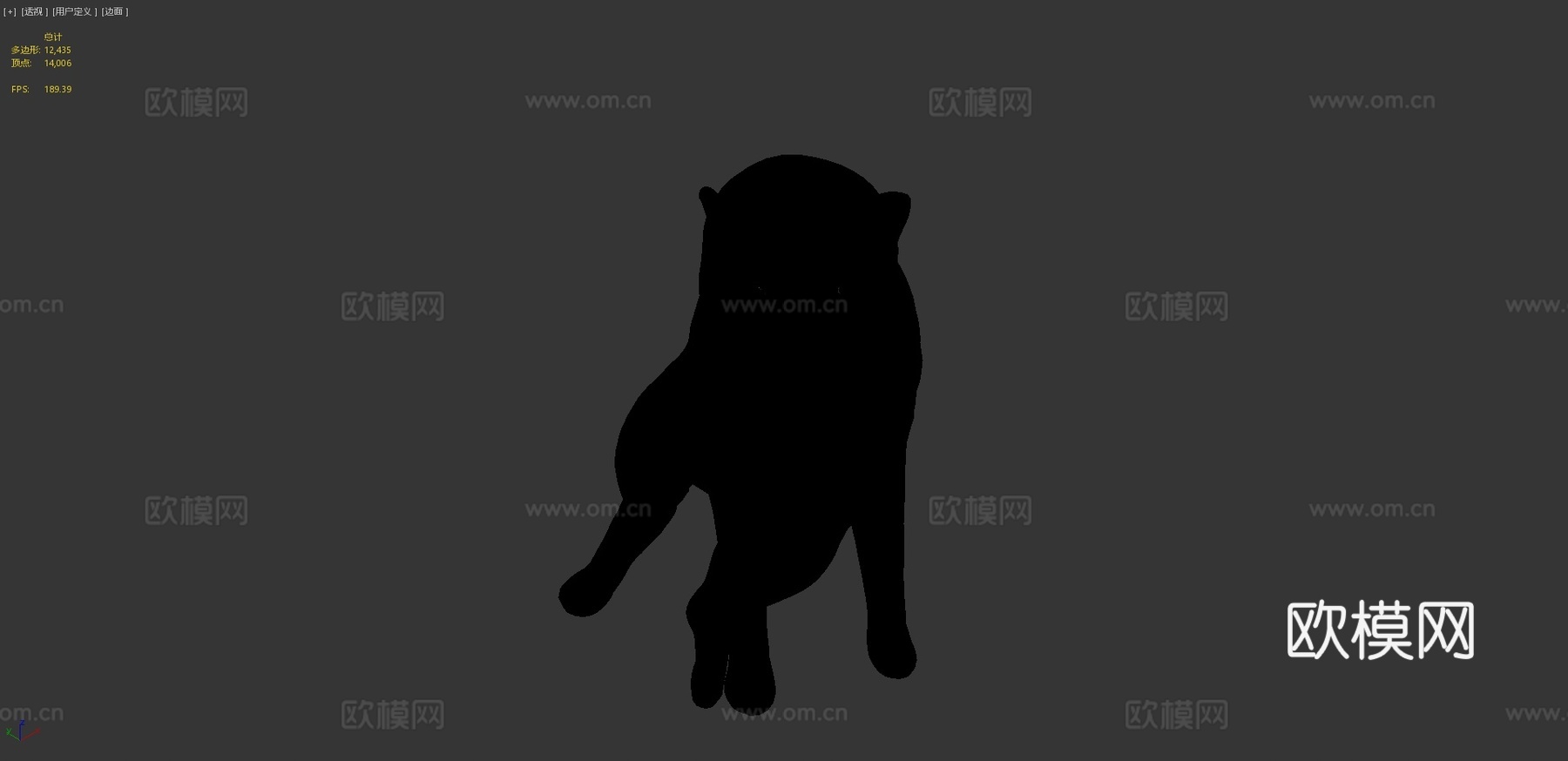 奇姆斯狗狗3d模型
