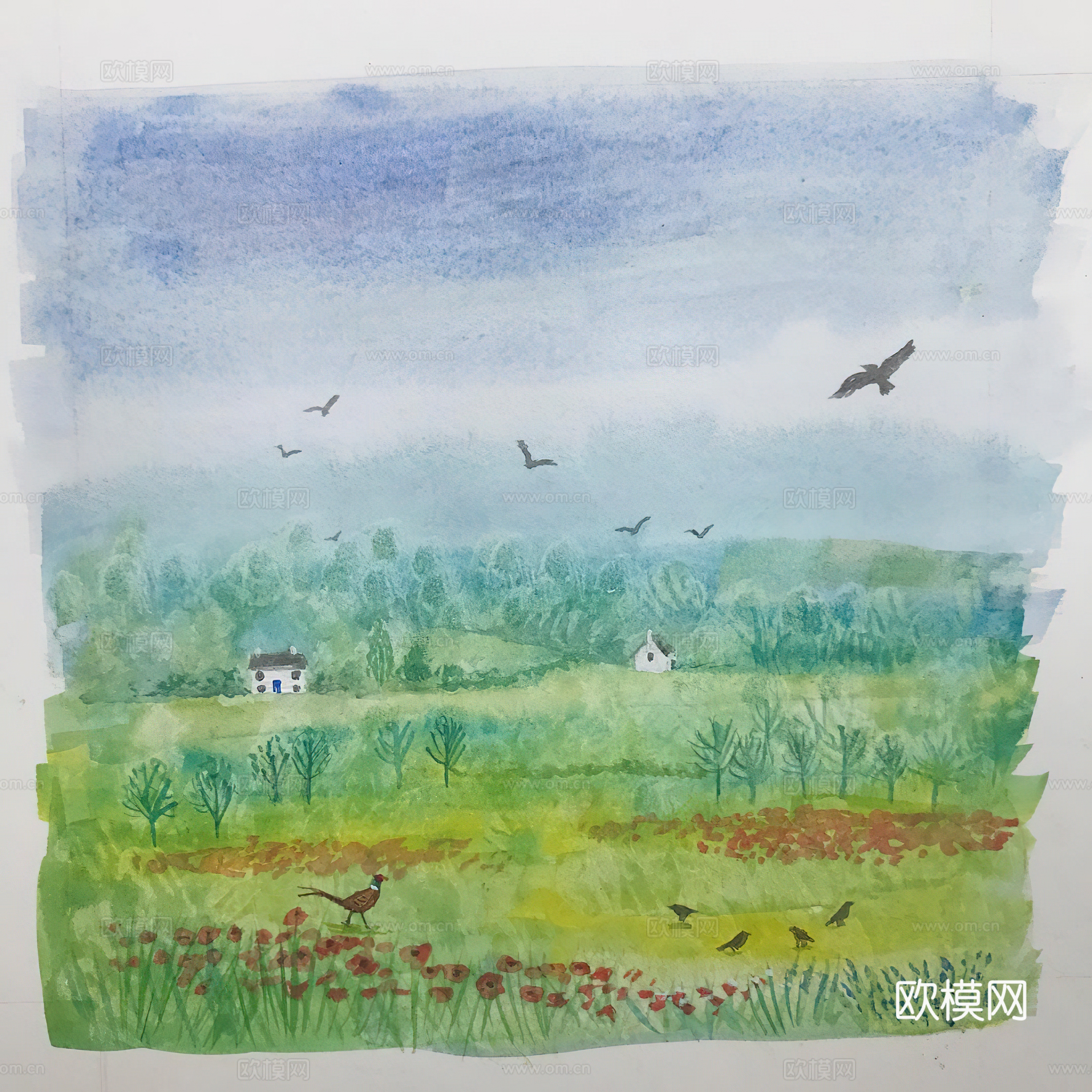 艺术挂画 挂画 装饰画 艺术画 插画