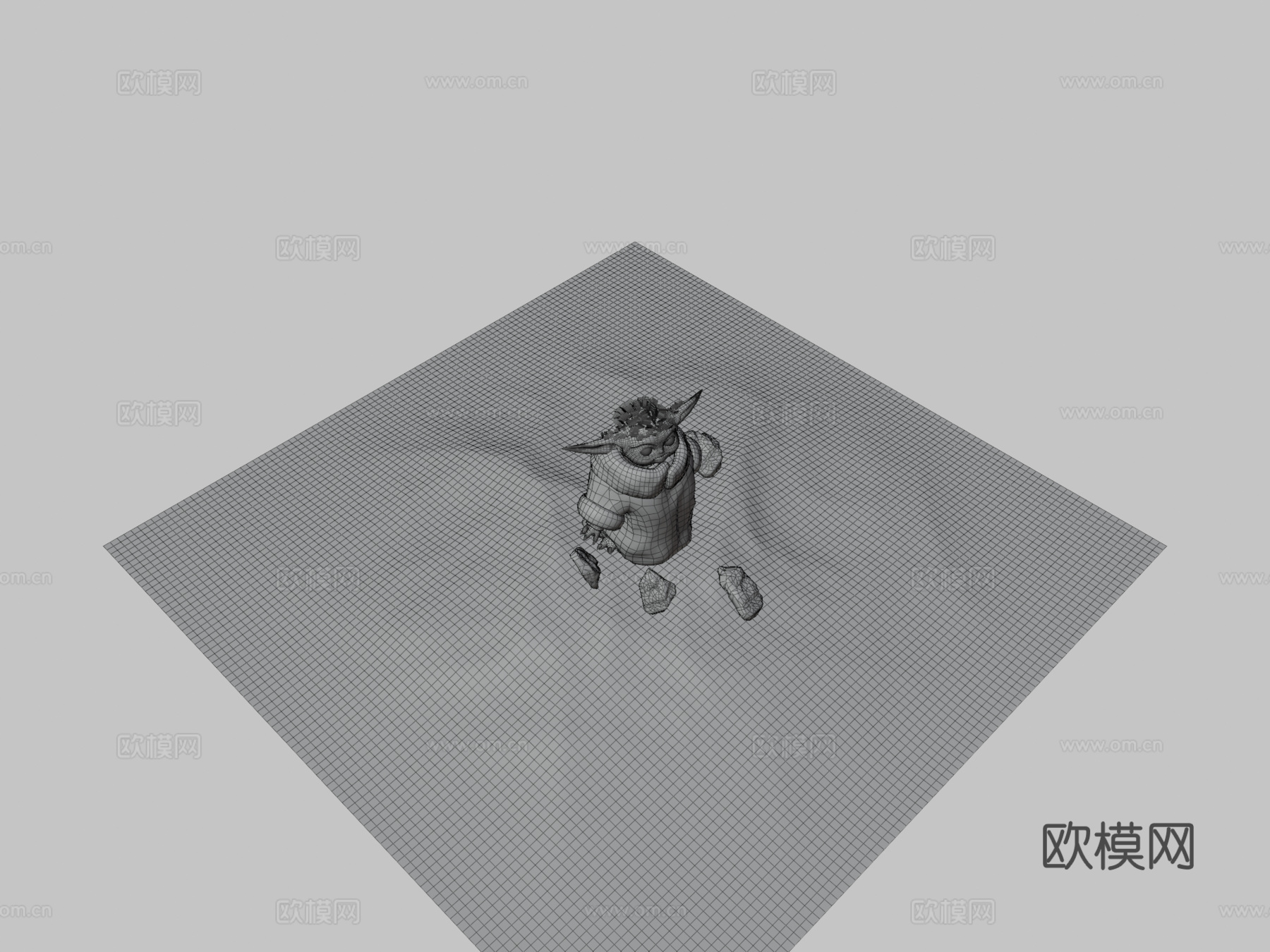 婴儿尤达-格罗古模型由奥斯卡创意3d模型