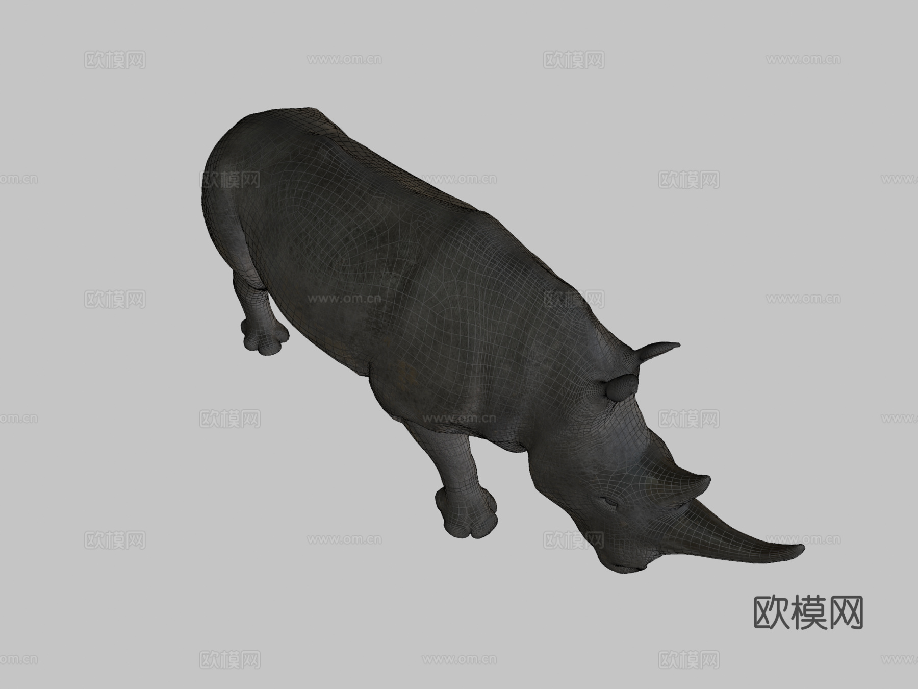 白犀牛3d模型