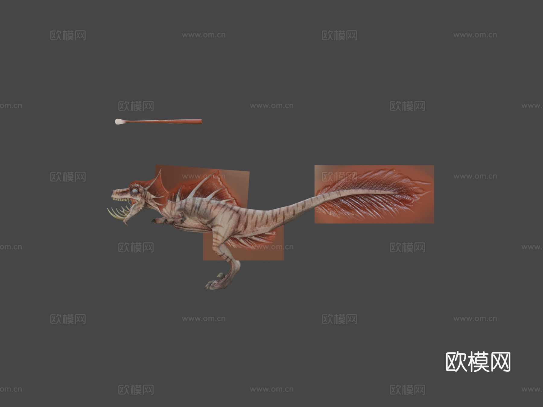 白化珊瑚魔鬼3d模型